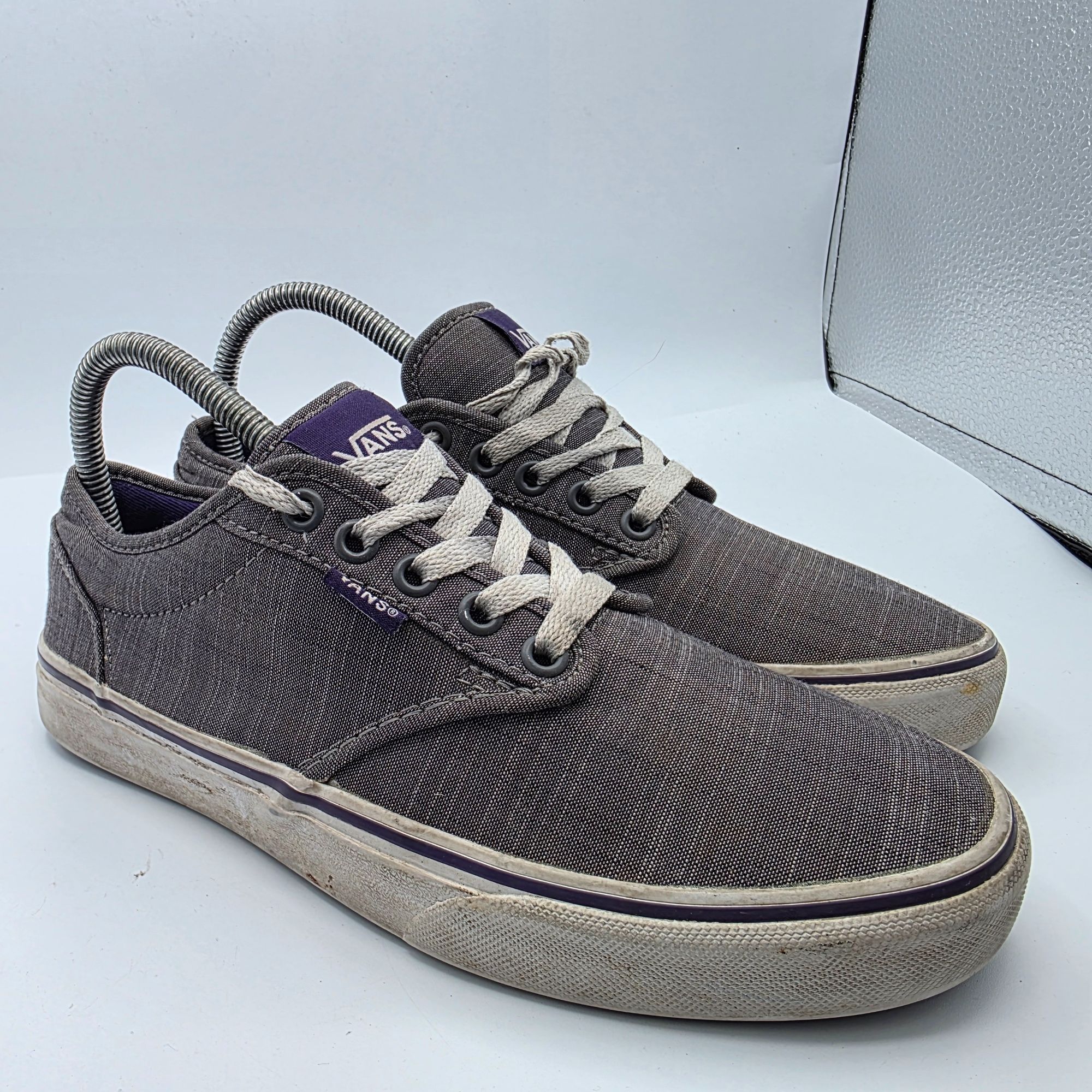 Vans Atwood Womens Size Gray Purple Sneaker Shoes Skateboa