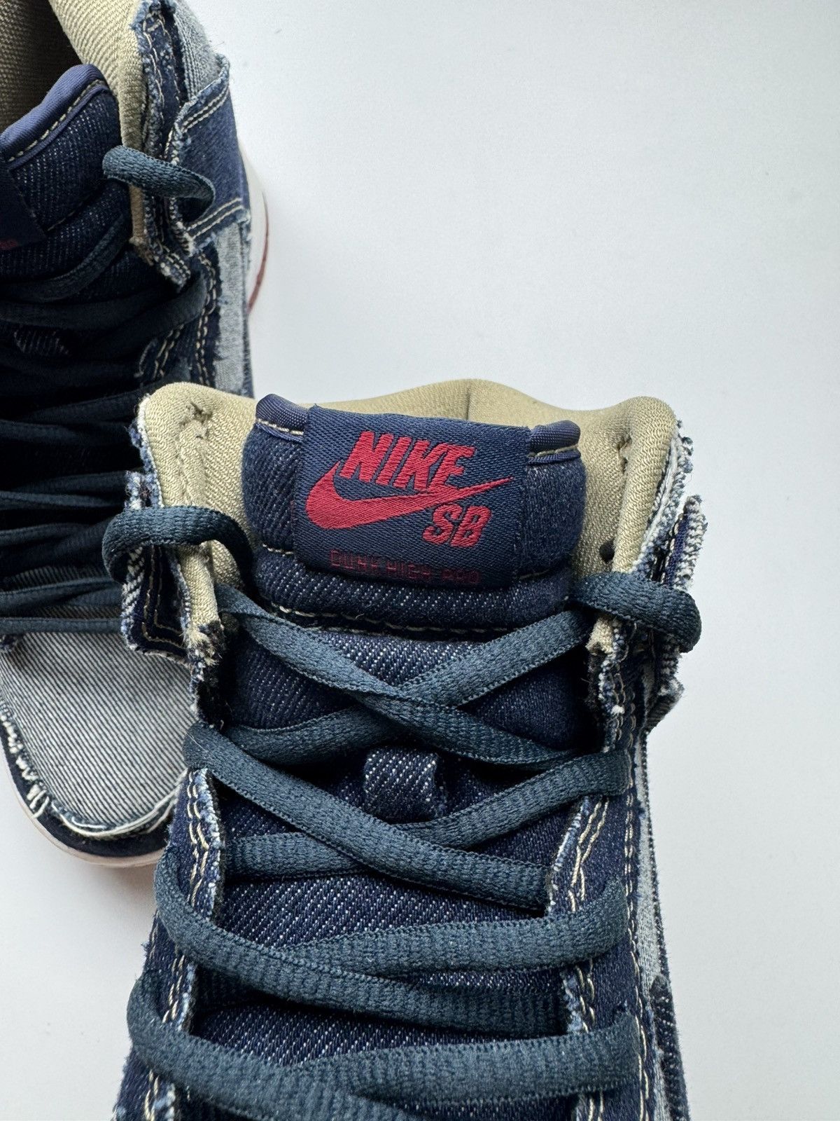 Nike SB Nike SB Dunk High Reese Forbes Denim QS Size US 5.5 / EU 38 - 5 Thumbnail