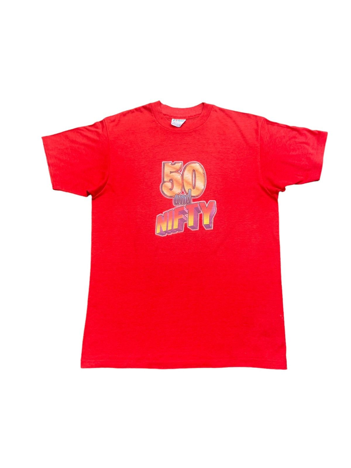 Hanes × Vintage Vintage Fifty & Nifty Tshirt Size US M / EU 48-50 / 2 - 1 Thumbnail