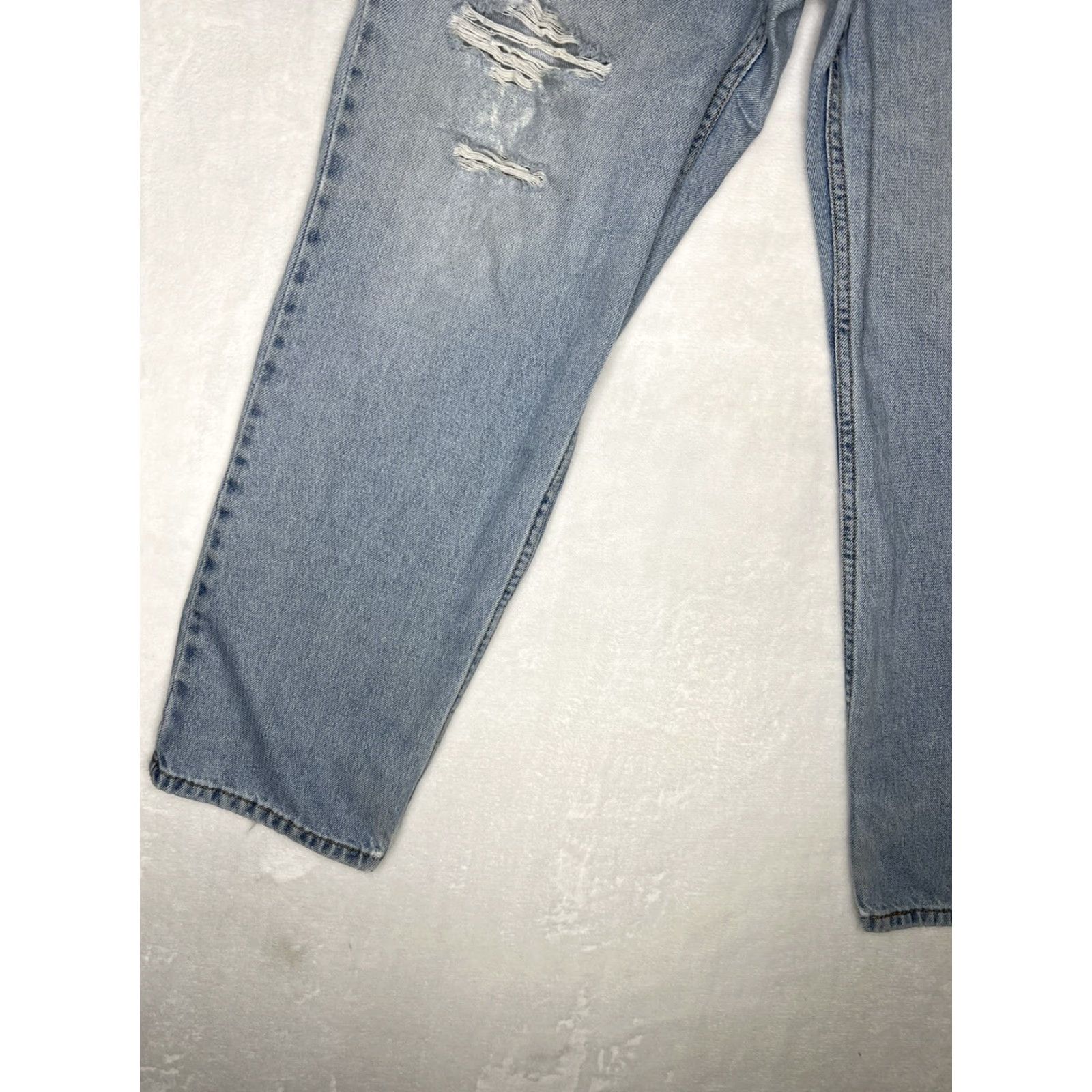 Levi's VINTAGE Levi’s 550 Blue Denim Jeans MEN Regular 33x29 Light Distressed Grunge 90s Jeans Size US 33 - 2 Thumbnail