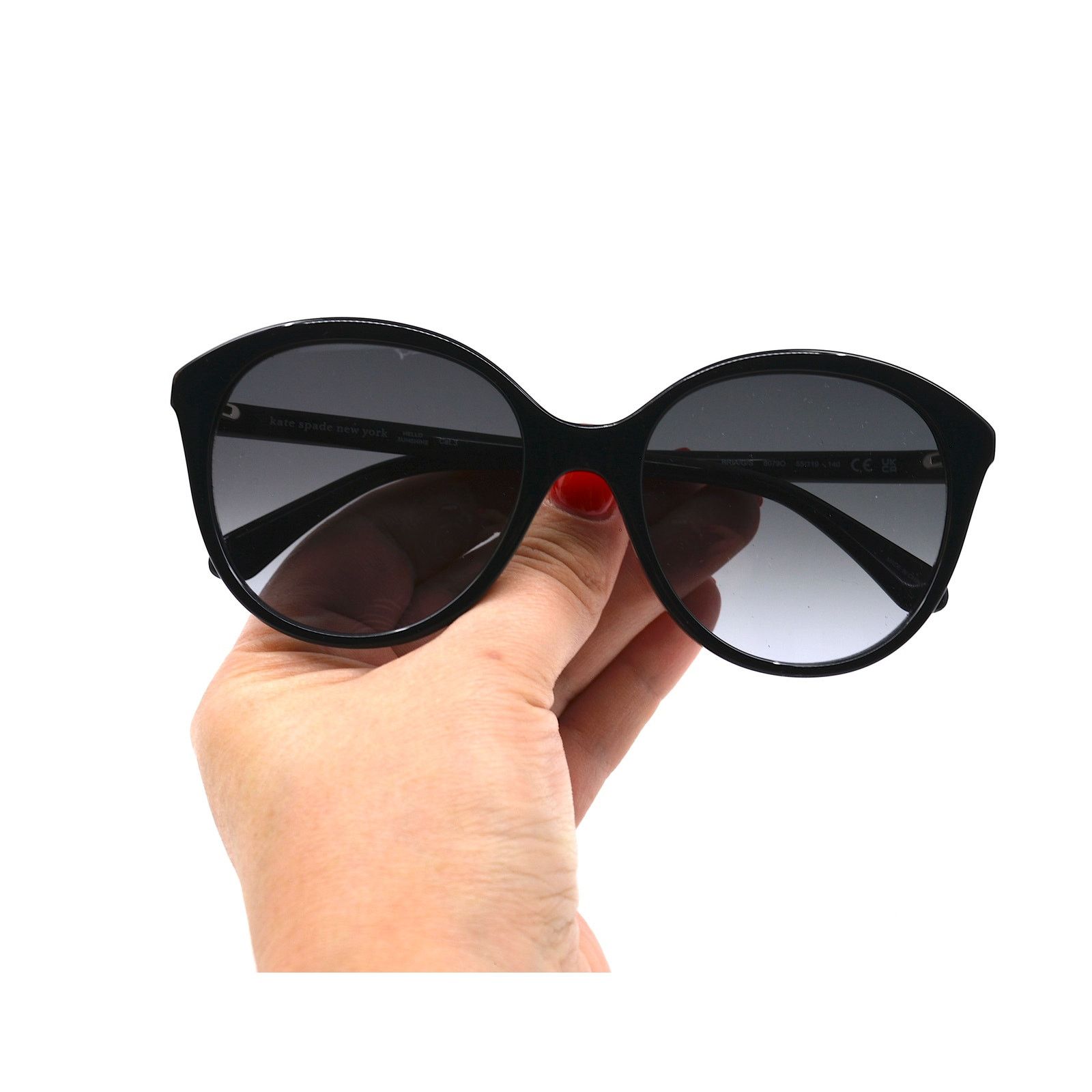 Kate Spade NEW KATE SPADE BRIA/G/S 807 BLACK GREY AUTHENTIC SUNGLASSES Size ONE SIZE - 11 Thumbnail