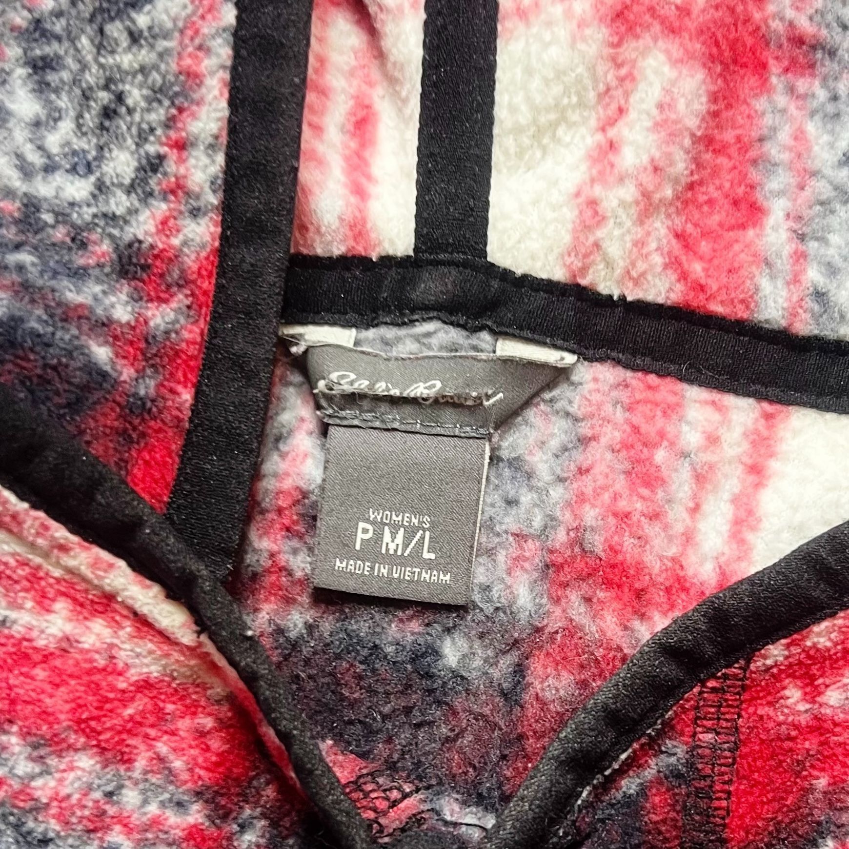 Eddie Bauer Eddie Bauer Poncho Top Womens Size M/L Petite Red White Blac Size L / US 10 / IT 46 - 5 Thumbnail