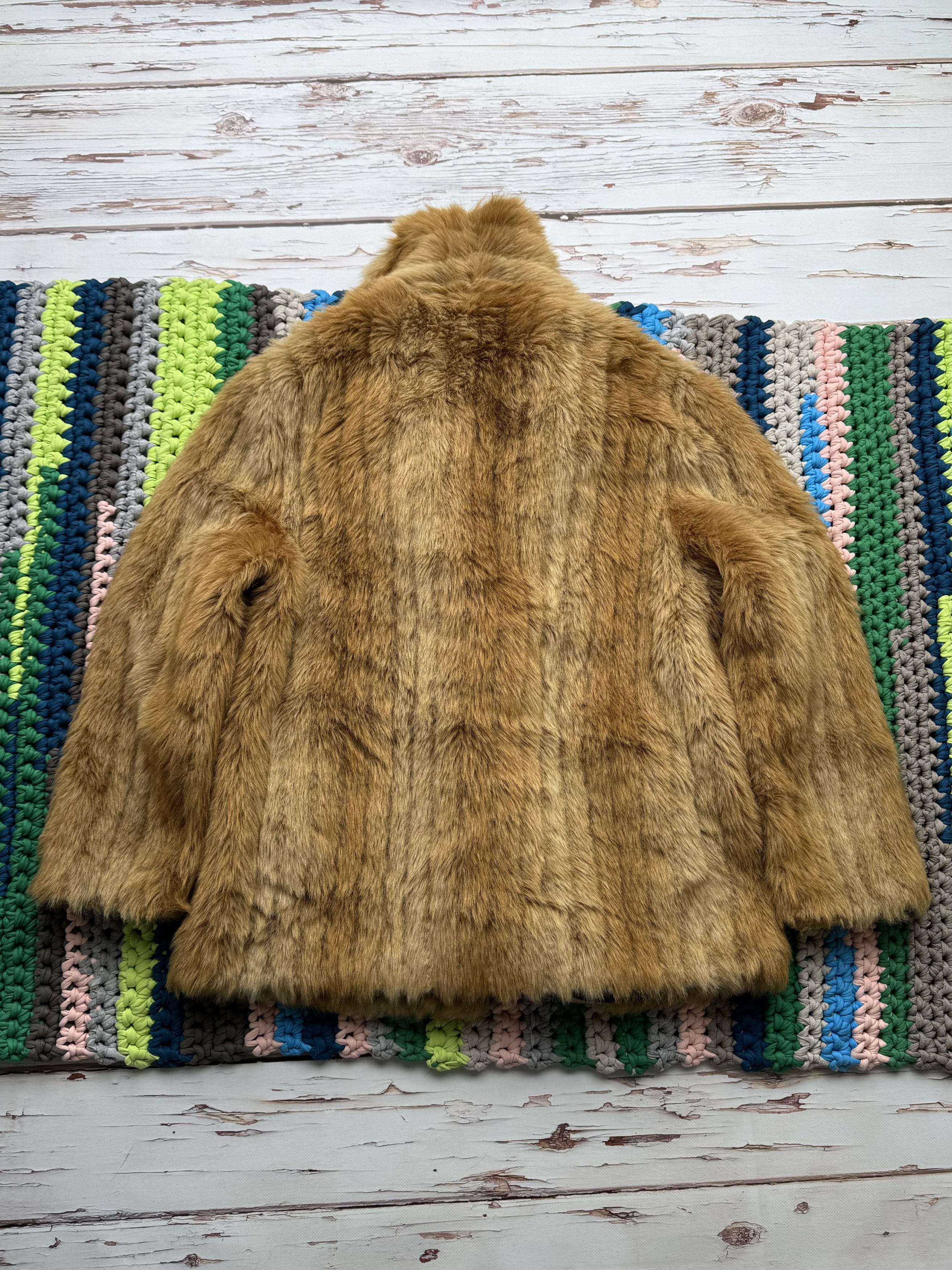 Vintage Vintage Faux Fur Coat (D15) Size L / US 10 / IT 46 - 9 Thumbnail