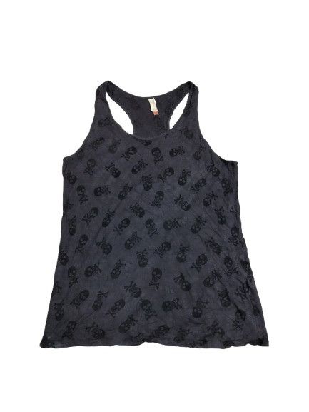 Japanese Brand No Boundaries AOP Skull Tank Top Size L / US 10 / IT 46 - 1 Thumbnail