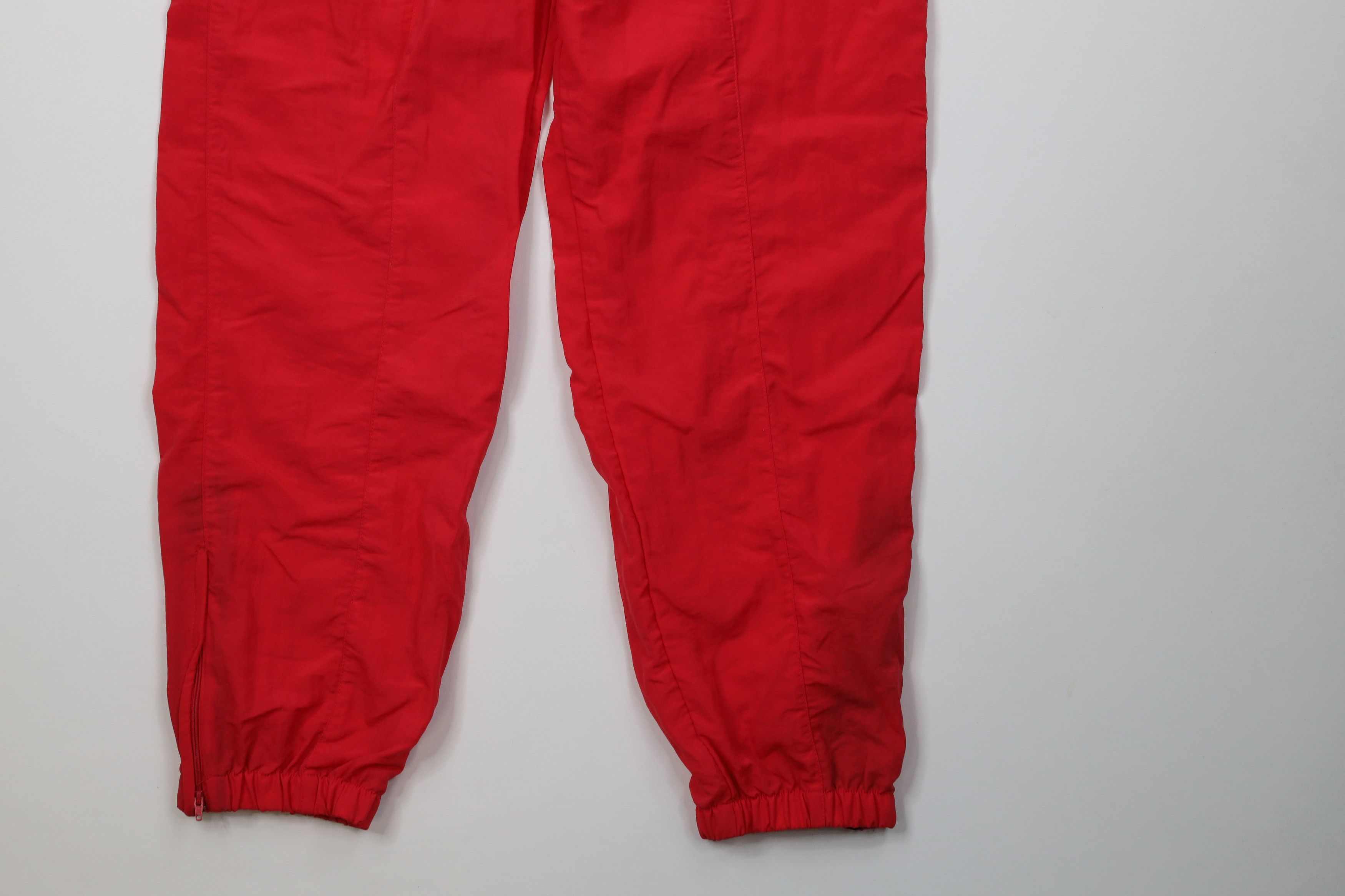 Vintage Vintage 90s Streetwear Blank Windbreaker Joggers Pants Red Size US 34 / EU 50 - 4 Thumbnail