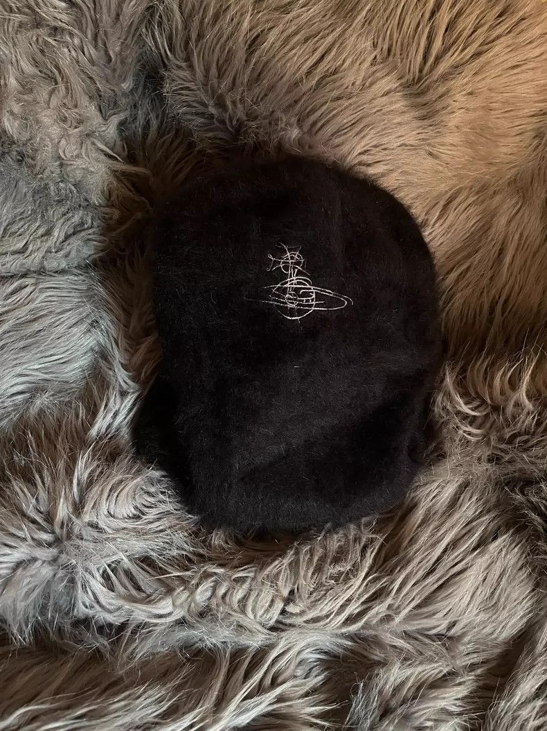 Vivienne Westwood Vivienne Westwood Black gold-brimmed fur hat Size ONE SIZE - 1 Thumbnail