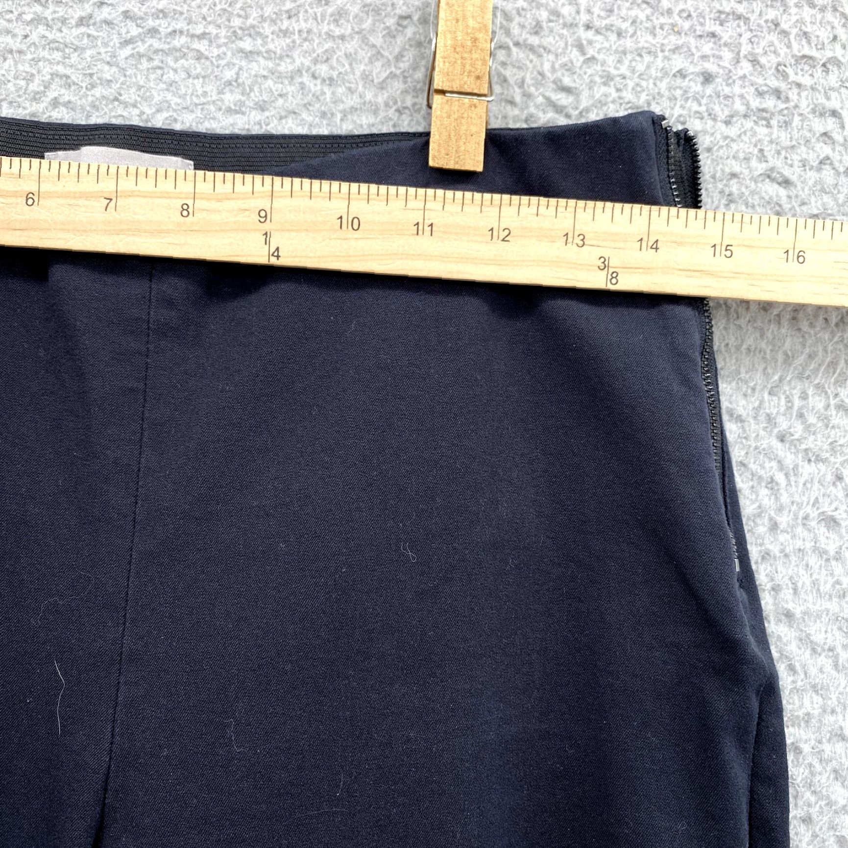 Everlane Everlane Pants Women Adult 8 Black Ankle Mid Rise Stretch Side Zip Size 30" / US 8 / IT 44 - 4 Thumbnail