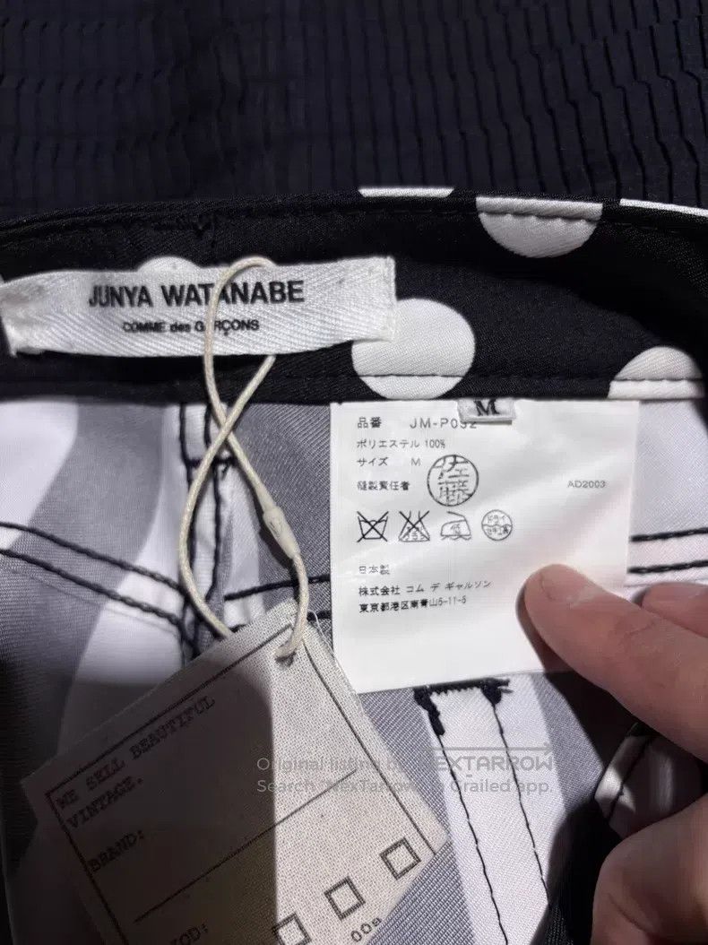 Comme des Garcons Comme Des Garcons size M Circus Black and White Striped Po Size 23" - 6 Thumbnail