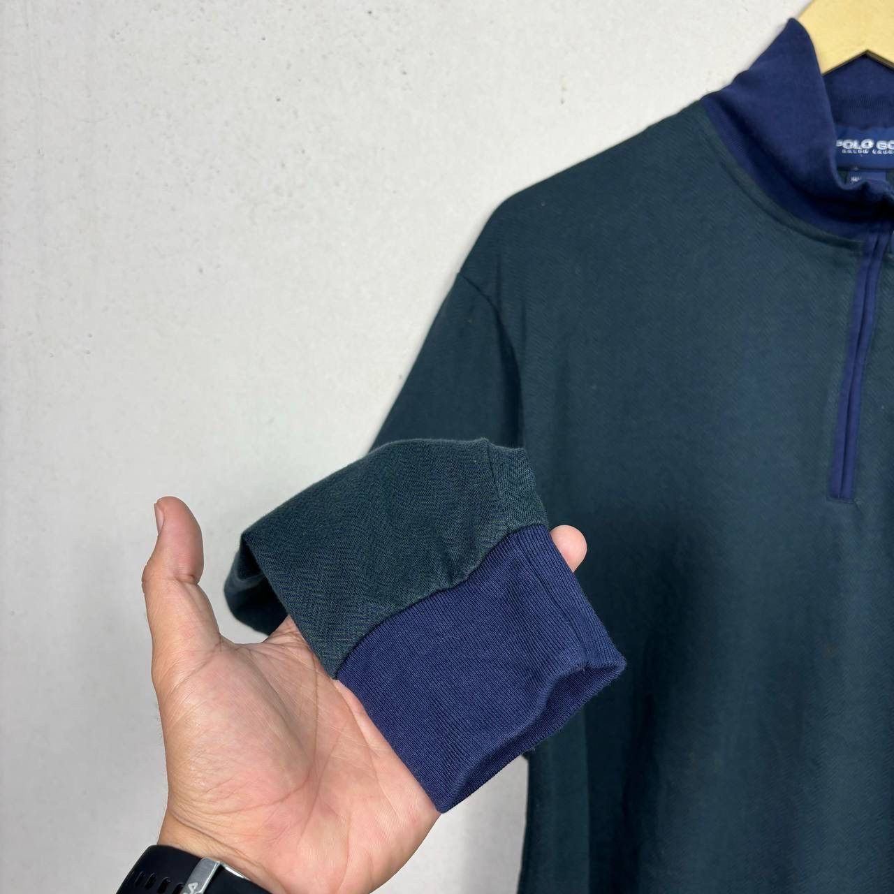 Polo Ralph Lauren Vintage Polo Golf Ralph Lauren Half Zipper Herringbone L Size US L / EU 52-54 / 3 - 4 Thumbnail