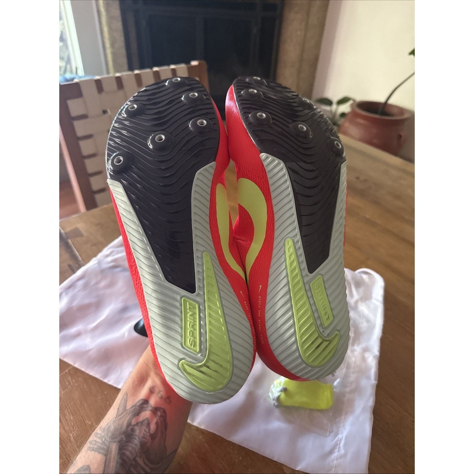 Nike Nike FZ9663 600 Track & Field Sprint Spikes Coral Men US 13 Size US 13 / EU 46 - 3 Thumbnail
