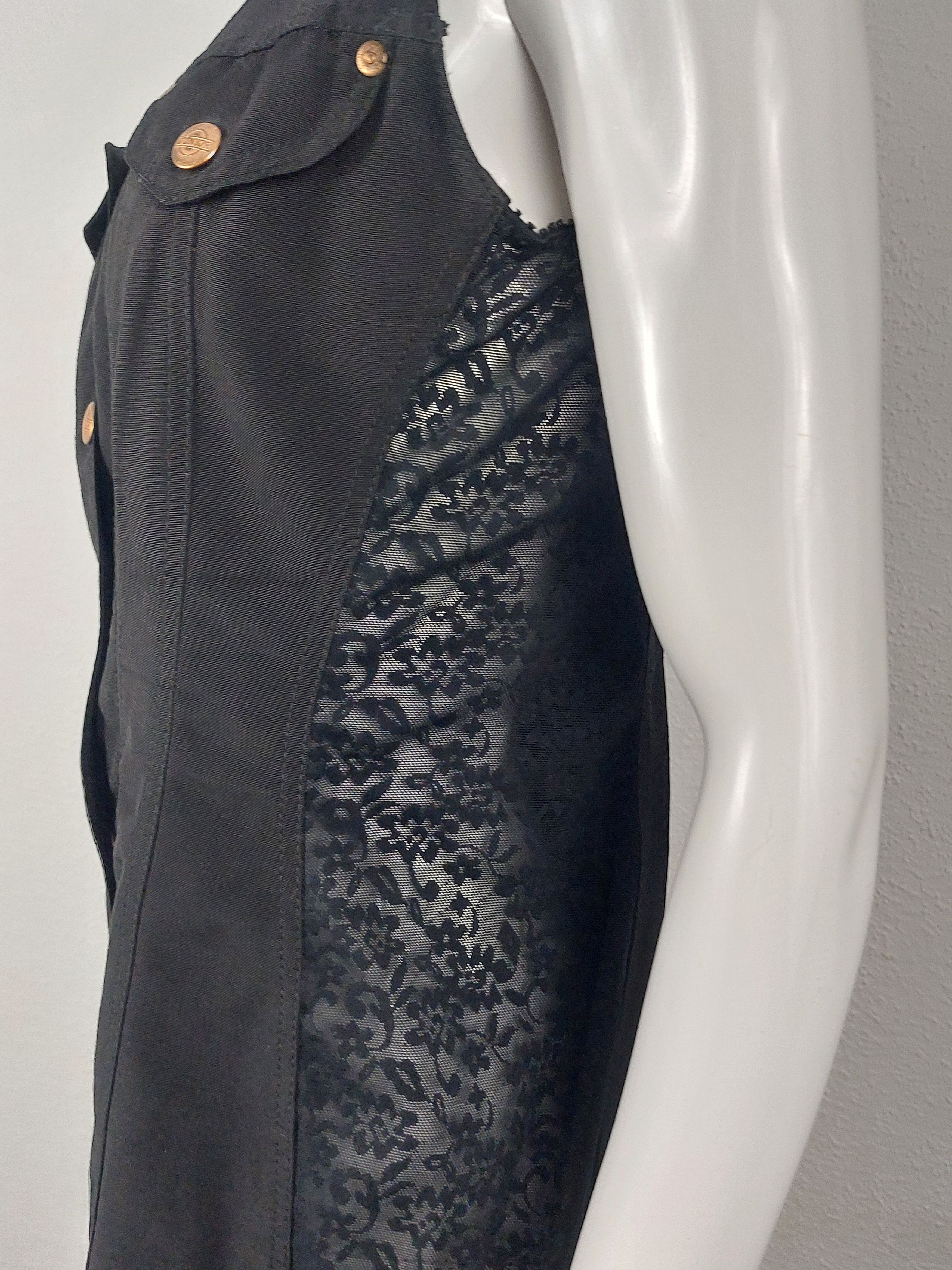 Jean Paul Gaultier Jean Paul Gaultier 80s Net Junior Corset Lace-Up Denim Dress Size S / US 4 / IT 40 - 7 Thumbnail