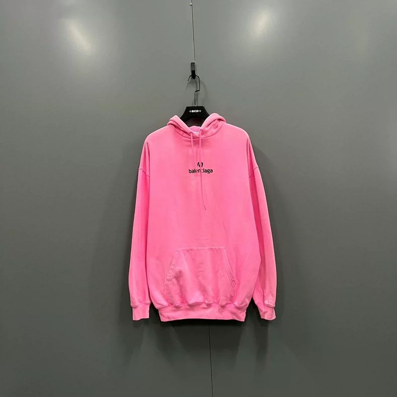 Balenciaga Balenciaga Pink Small Logo Hoodie Size US M / EU 48-50 / 2 - 1 Thumbnail