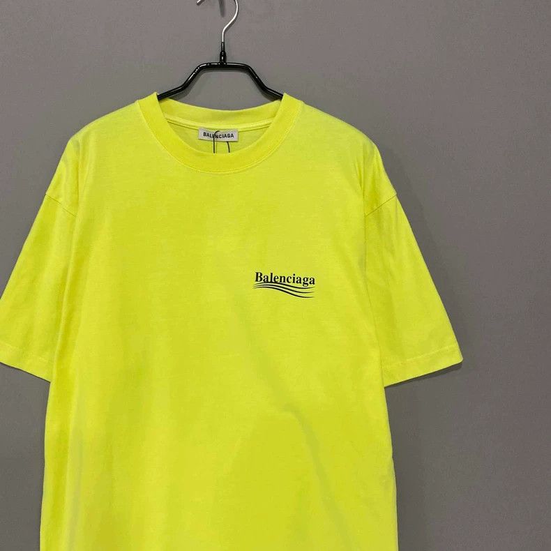 Balenciaga Balenciaga Fluorescent Yellow Coke Logo T-Shirt Size US XS / EU 42 / 0 - 2 Thumbnail
