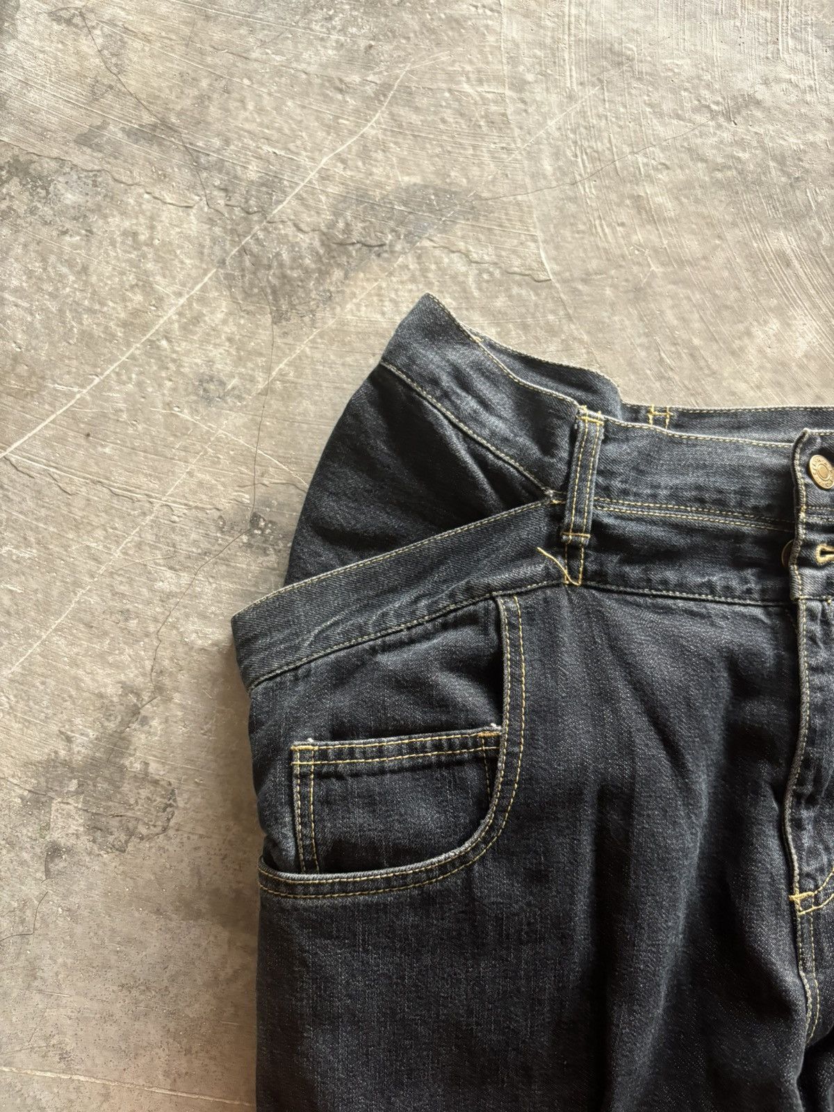 Frapbois FRAPBOIS doublewaist experimental jeans japanese punk gothic Size US 32 / EU 48 - 11 Thumbnail