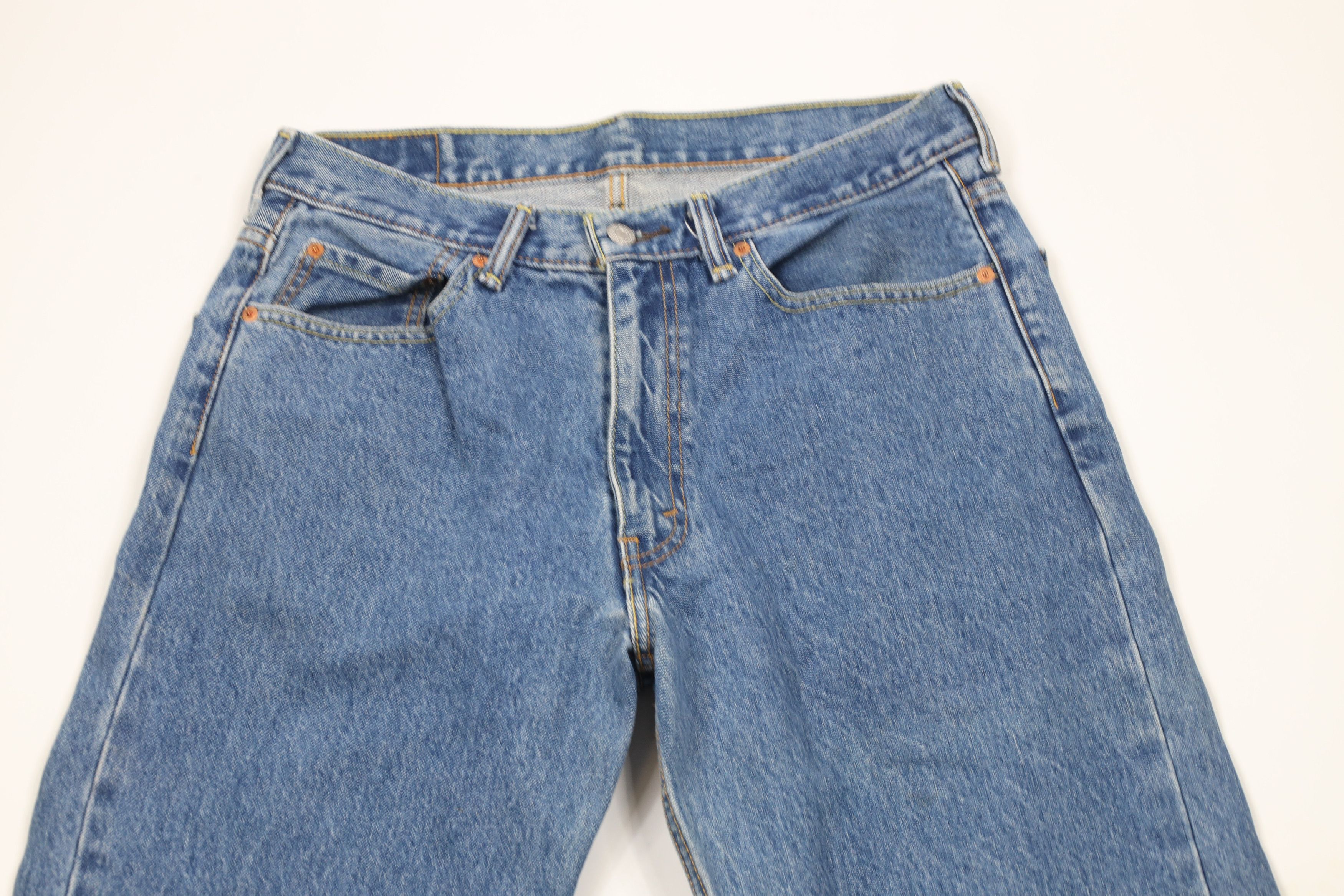 Levi's × Vintage Vintage Y2K Levis 550 Relaxed Fit Denim Jeans Blue Cotton Size US 34 / EU 50 - 2 Thumbnail