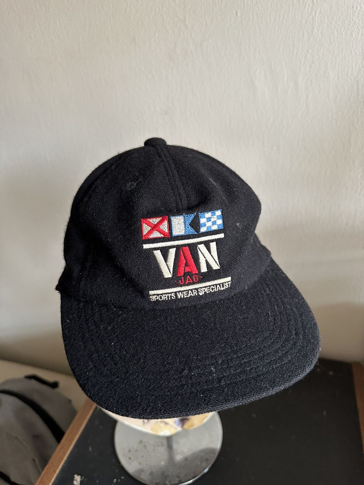 Vintage 1990s Van Jac Racing Sports Wear Specialist Wool Cap Size ONE SIZE - 2 Thumbnail