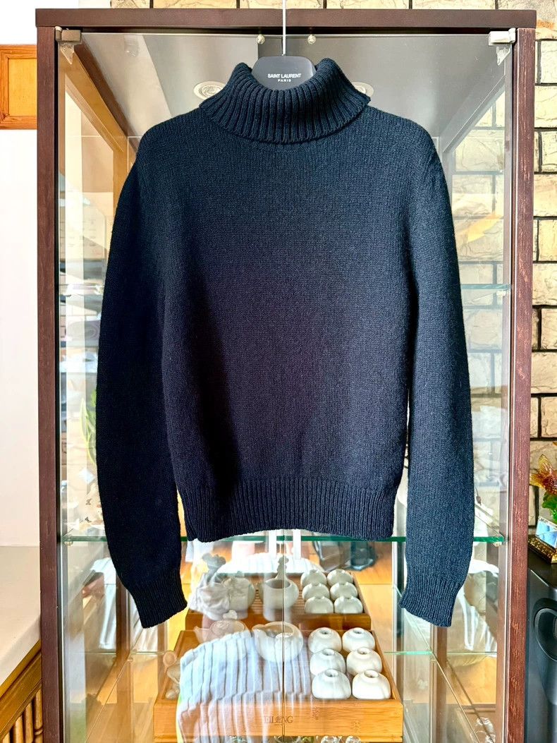 Saint Laurent Paris Saint laurent paris 16 FW runway black turtleneck wool swea Size US S / EU 44-46 / 1 - 1 Thumbnail