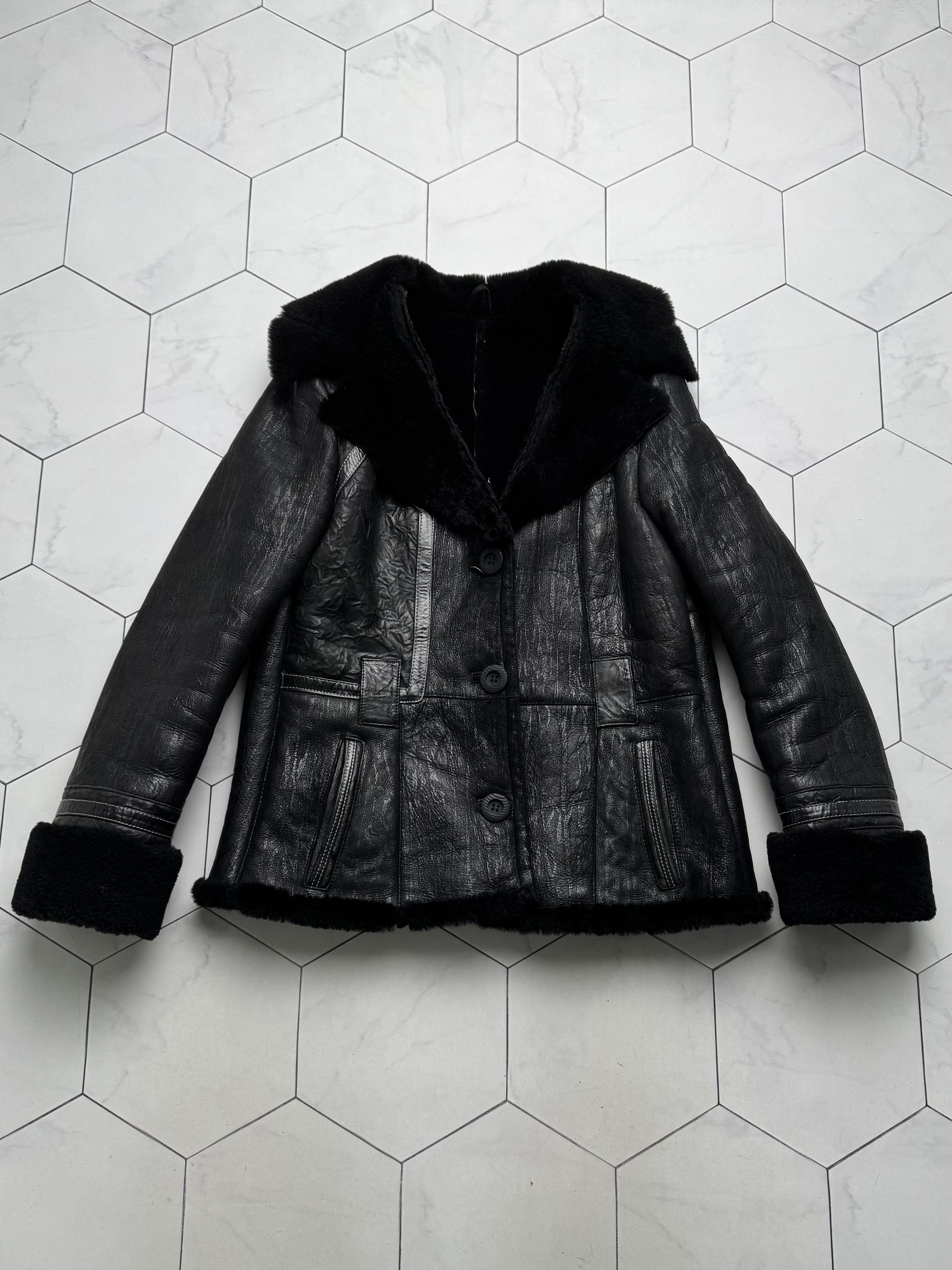 Vintage Vintage Real Sheepskin Jacket (B550) Size S / US 4 / IT 40 - 5 Thumbnail