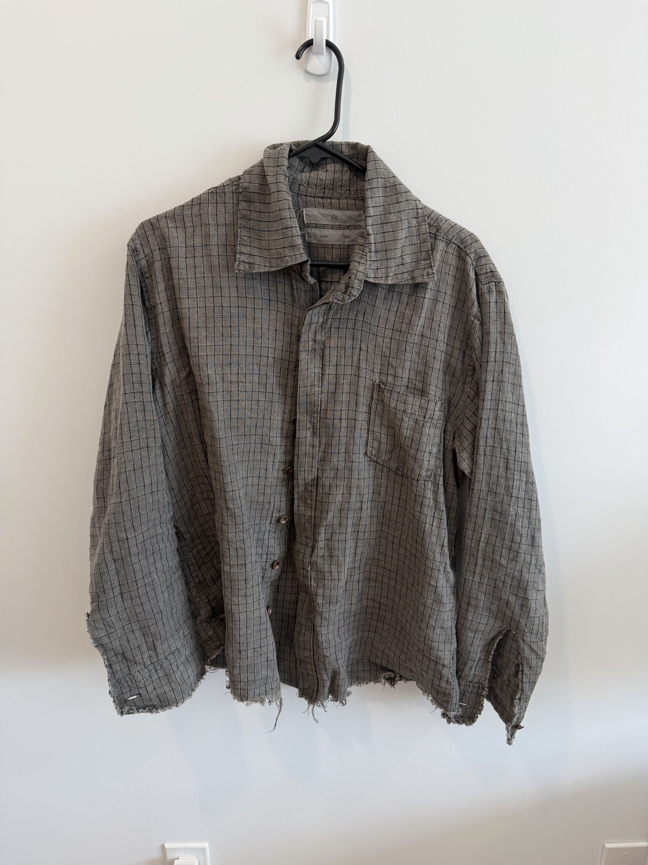 K-Two Studios Dyed Checker Button Down | Grailed