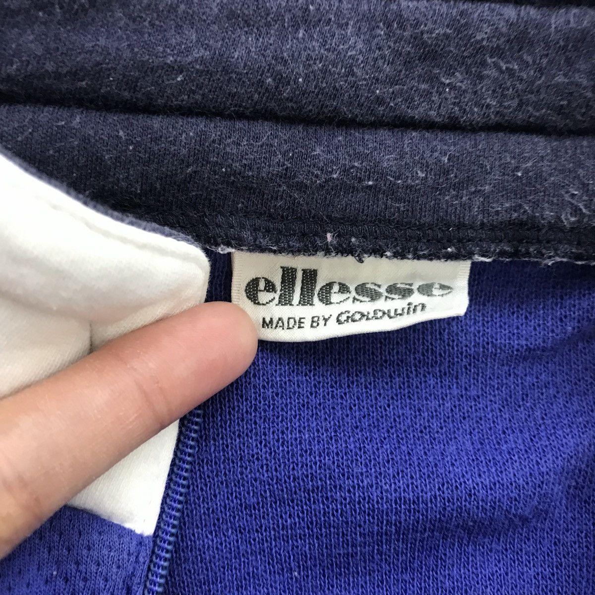 Ellesse × Vintage Vintage 90’ ELLESSE ITALIA x GOLDWIN Half Zipper Tee Shirt Size M / US 6-8 / IT 42-44 - 5 Thumbnail