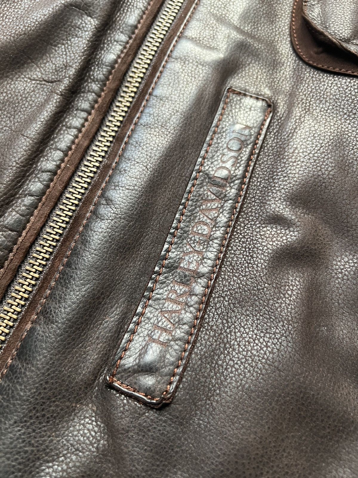 Harley Davidson × Vintage Vintage Rare Harley Davidson Faded motorcyle Jacket Size US XL / EU 56 / 4 - 5 Thumbnail