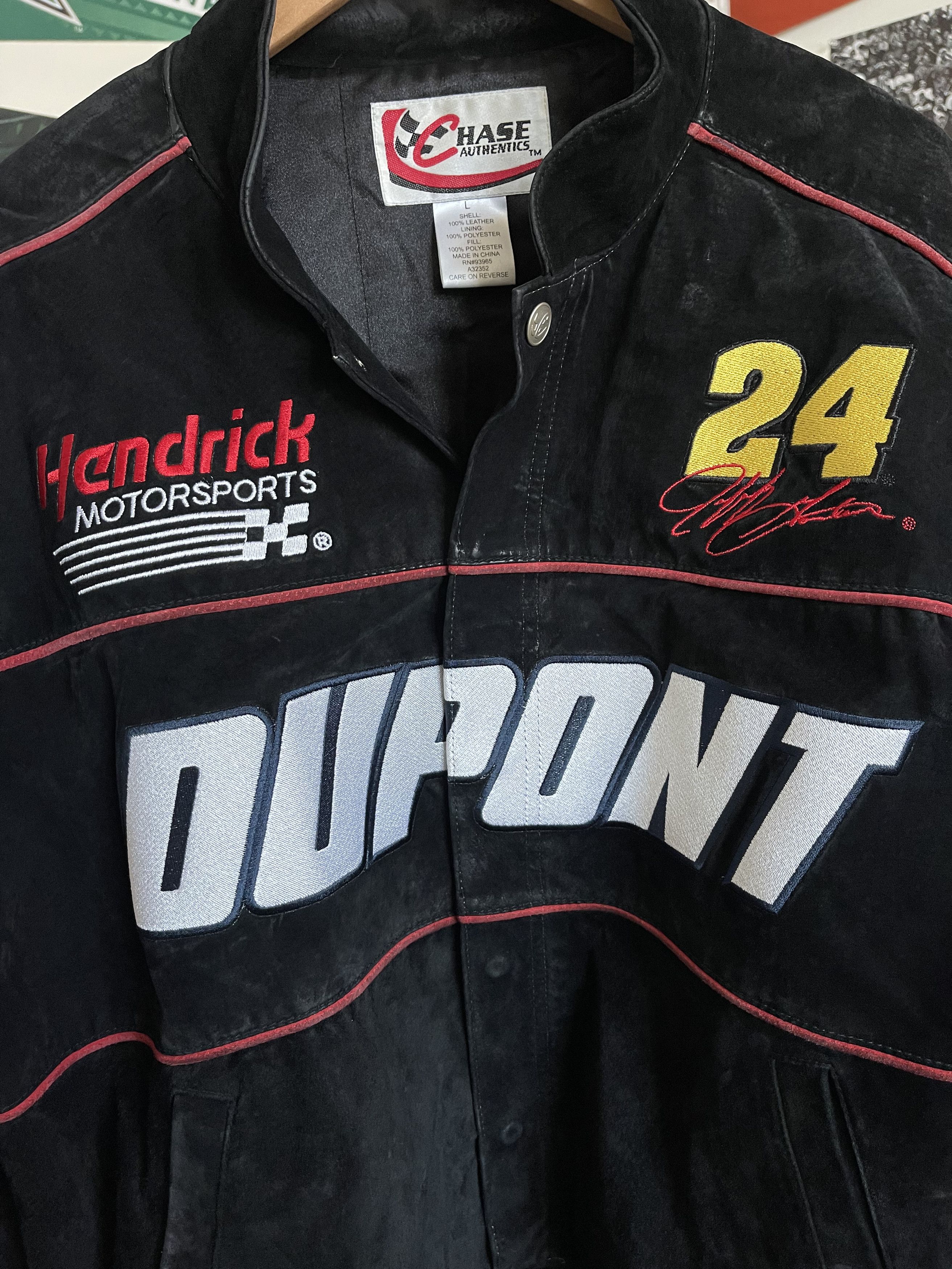 Chase Authentics × DuPont × Vintage Chase Authentics JEFF GORDON #24 Suede Jacket Size US L / EU 52-54 / 3 - 2 Thumbnail