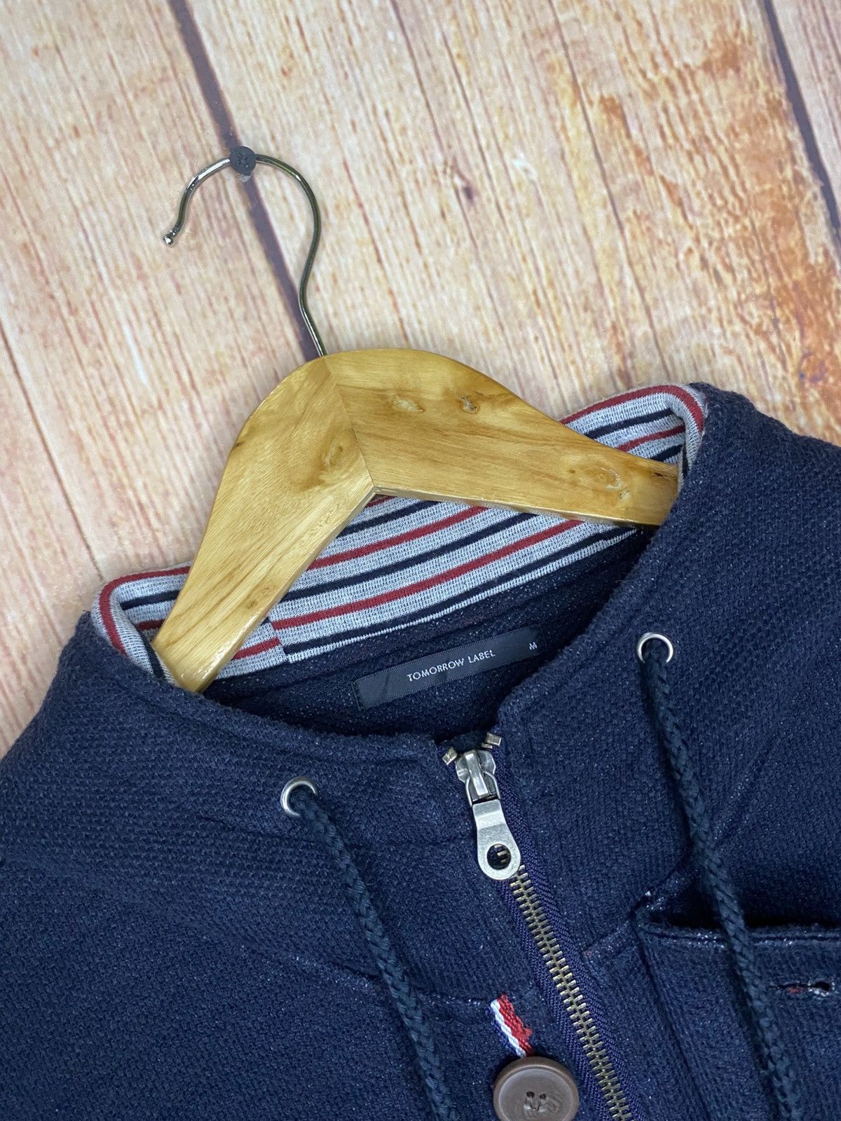 Japanese Brand Tomorrow Label full-zip & button up hooded jacket Size US M / EU 48-50 / 2 - 5 Thumbnail
