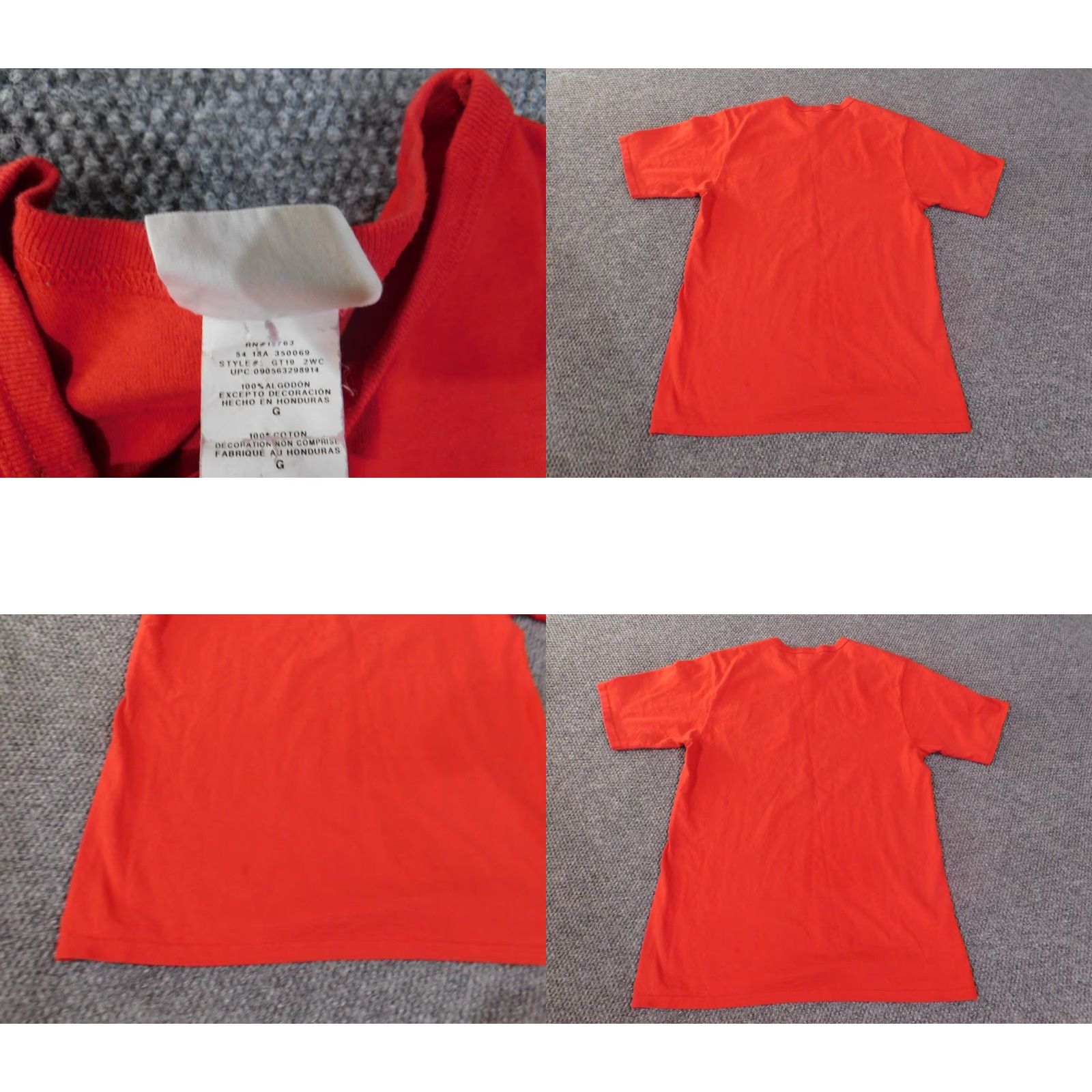 Champion Champion T Shirt Men Large Embroidered Y2K Classic Vintage Blue Cotton Short Sleeve Crew Neck Regular Fit Woman? Size US L / EU 52-54 / 3 - 8 Thumbnail