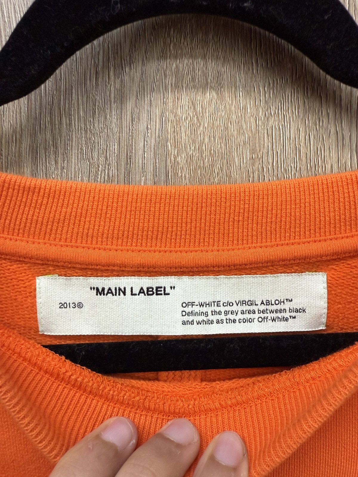 Off-White Off White Orange Crewneck Size US L / EU 52-54 / 3 - 5 Thumbnail