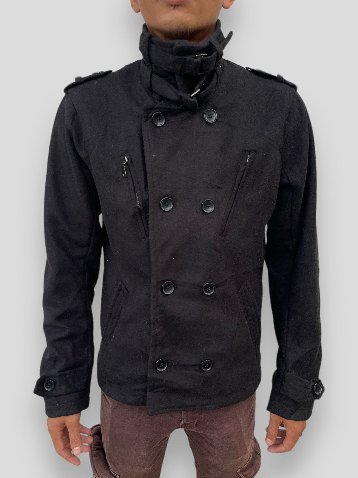 🔥In The Attic Double Breasted Black Jacket Lgb Style
