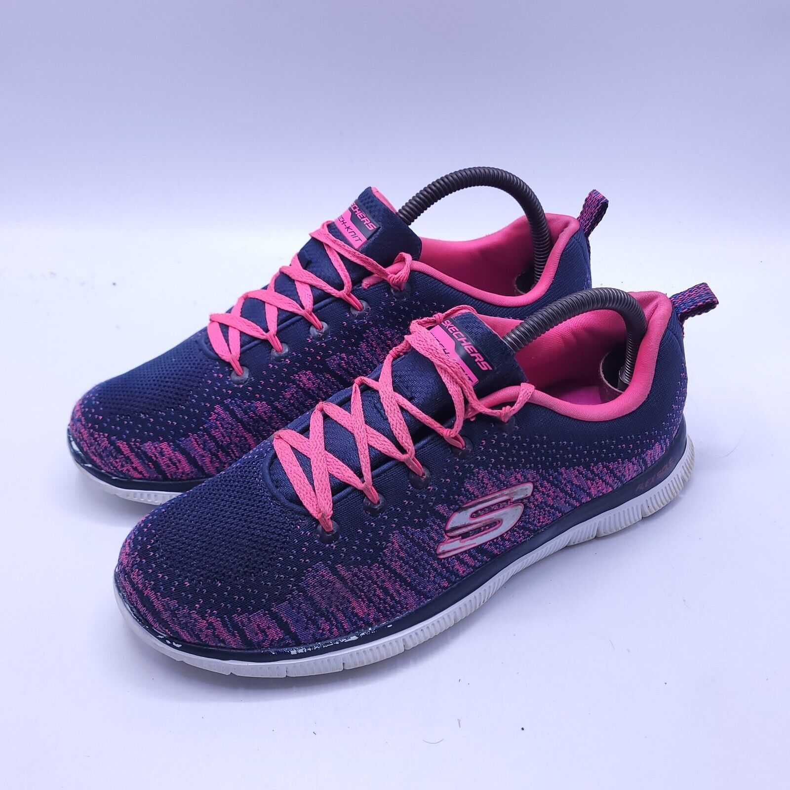 SKECHERS Skechers Knit Flex Athletic Shoe Womens Size 8.5 11877W Blue Size US 8.5 / IT 38.5 - 1 Thumbnail