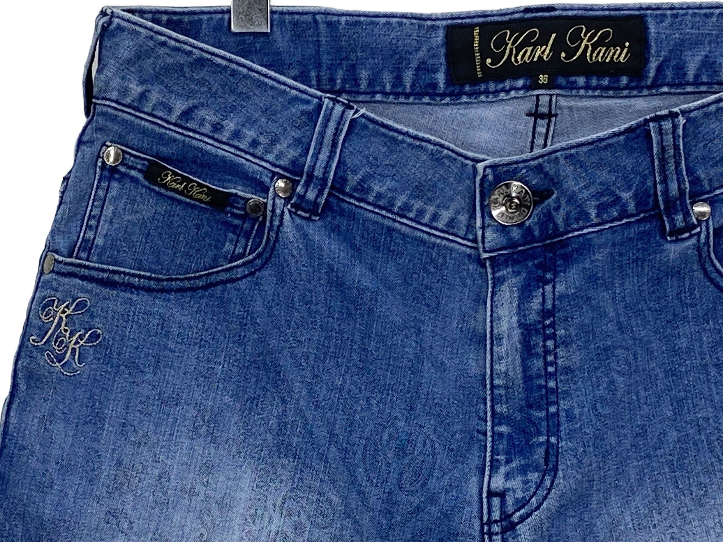 Karl Kani Short Denim Baggy Jeans Hip Hop Skateboard Pants Size US 34 / EU 50 - 7 Thumbnail