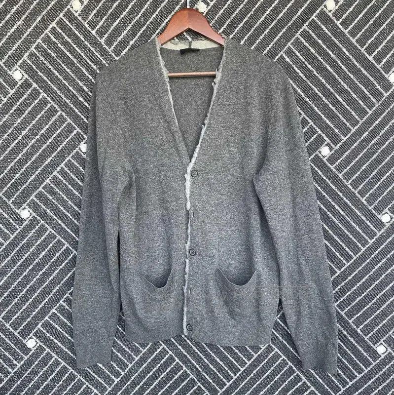 Lanvin Lanvin Men's Gray Cotton Cardigan for Spring . Size US S / EU 44-46 / 1 - 1 Thumbnail