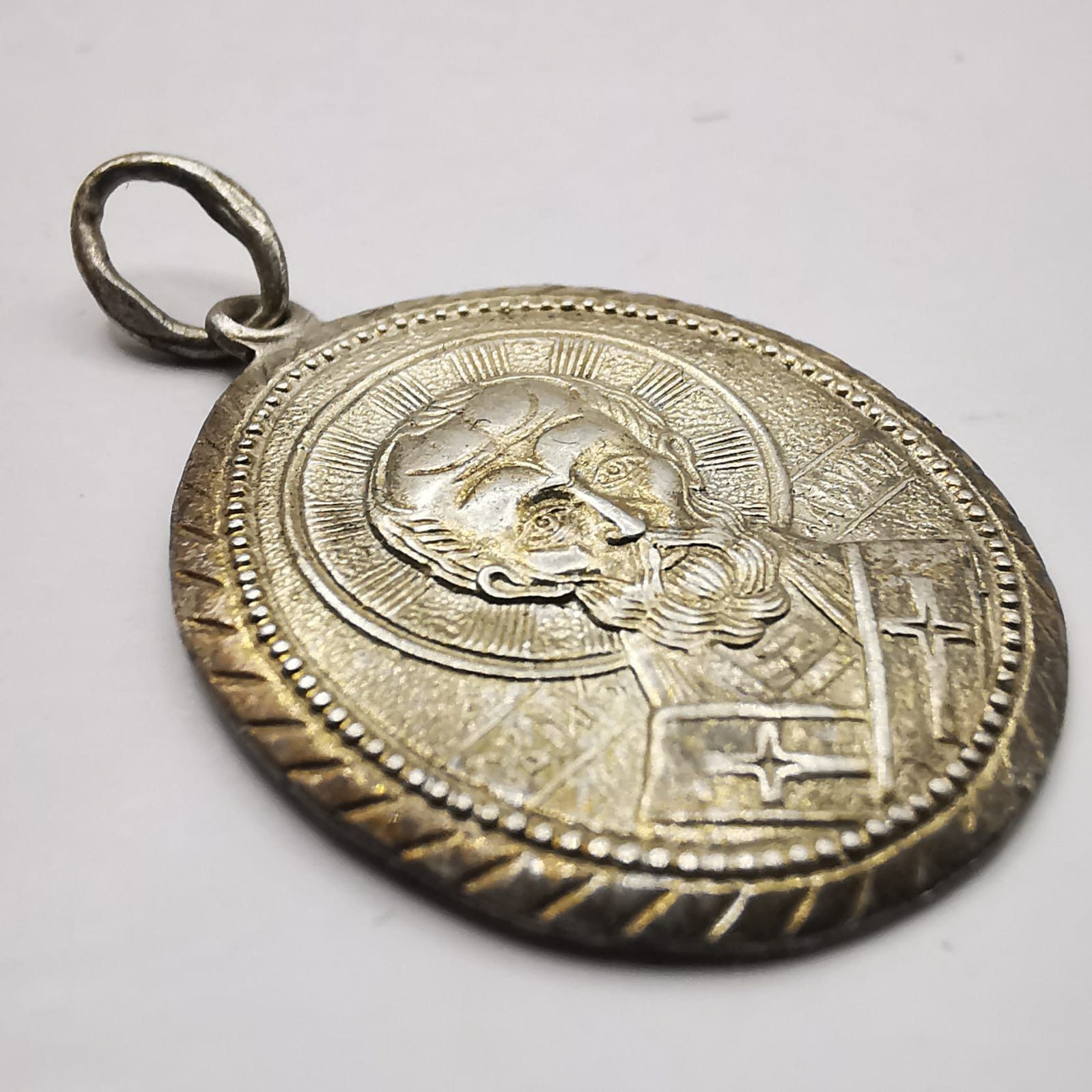 Vintage Vintage Pendant"Saint Nicholas" 875 Silver 2,55g Size ONE SIZE - 4 Thumbnail
