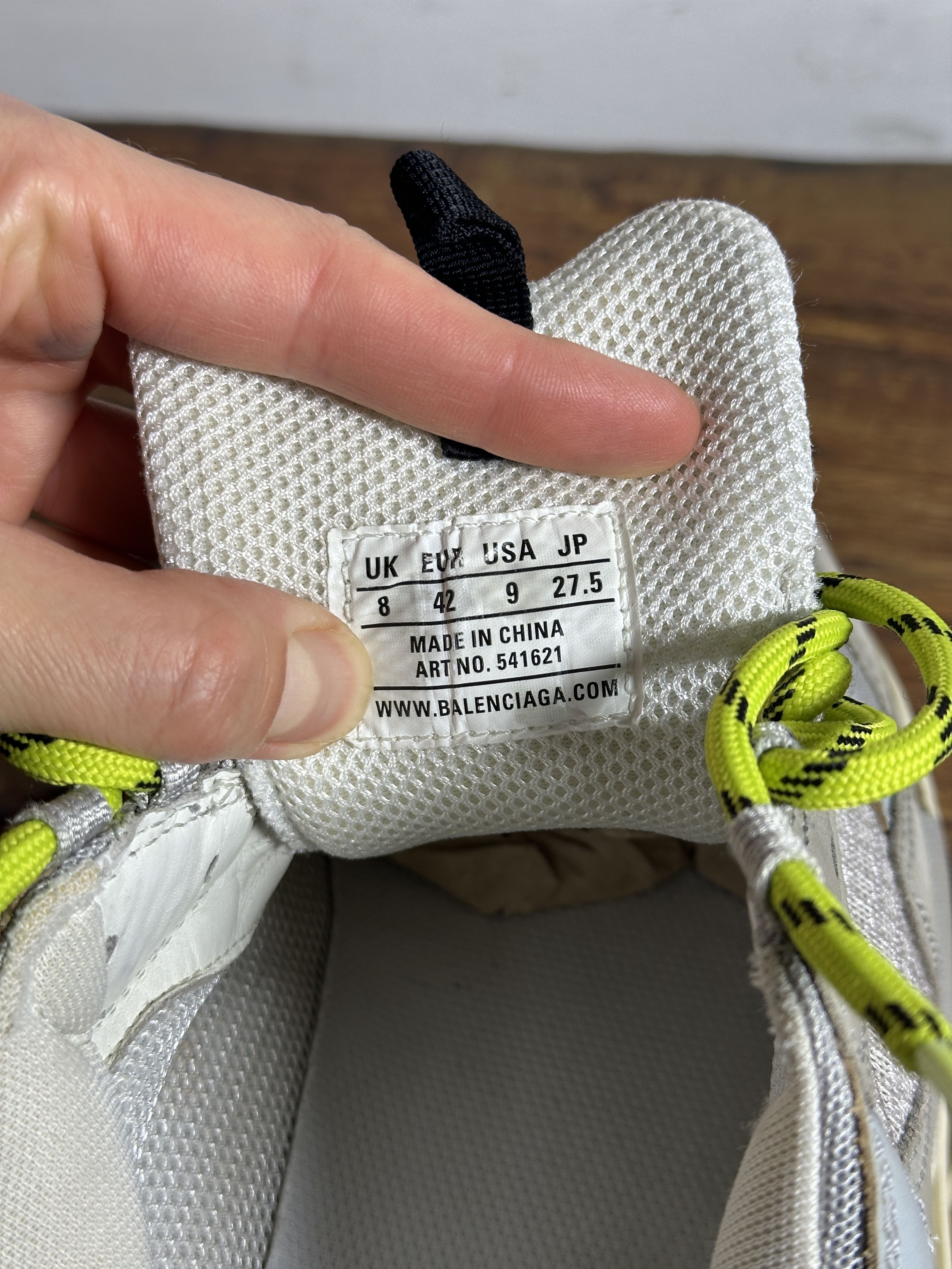 Balenciaga Balenciaga Triple S Sneakers Grey Neon Size US 9 / EU 42 - 13 Thumbnail