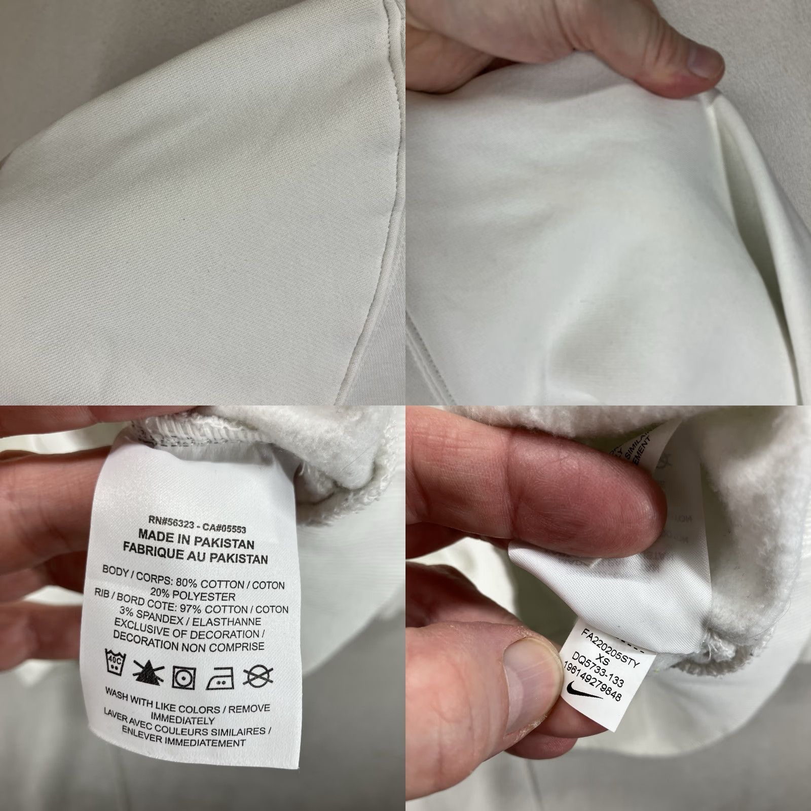 Nike VINTAGE Nike Sweatshirt XS White Embroidered Center Swoosh Logo 90s Y2K Retro Men Long Sleeve Crew Pullover Casual Knit All Seasons Size US XS / EU 42 / 0 - 8 Thumbnail