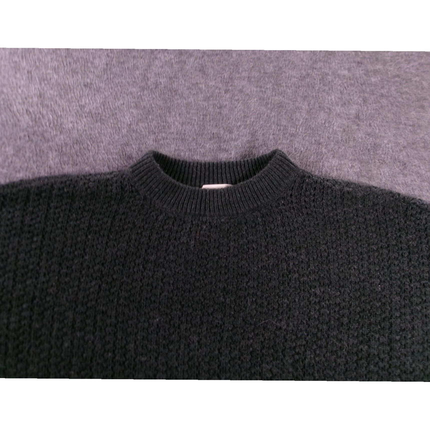 Vintage Universal Thread Sweater Medium Black Oversized Cozy Lounge Warm Relaxed Women Size M / US 6-8 / IT 42-44 - 2 Thumbnail