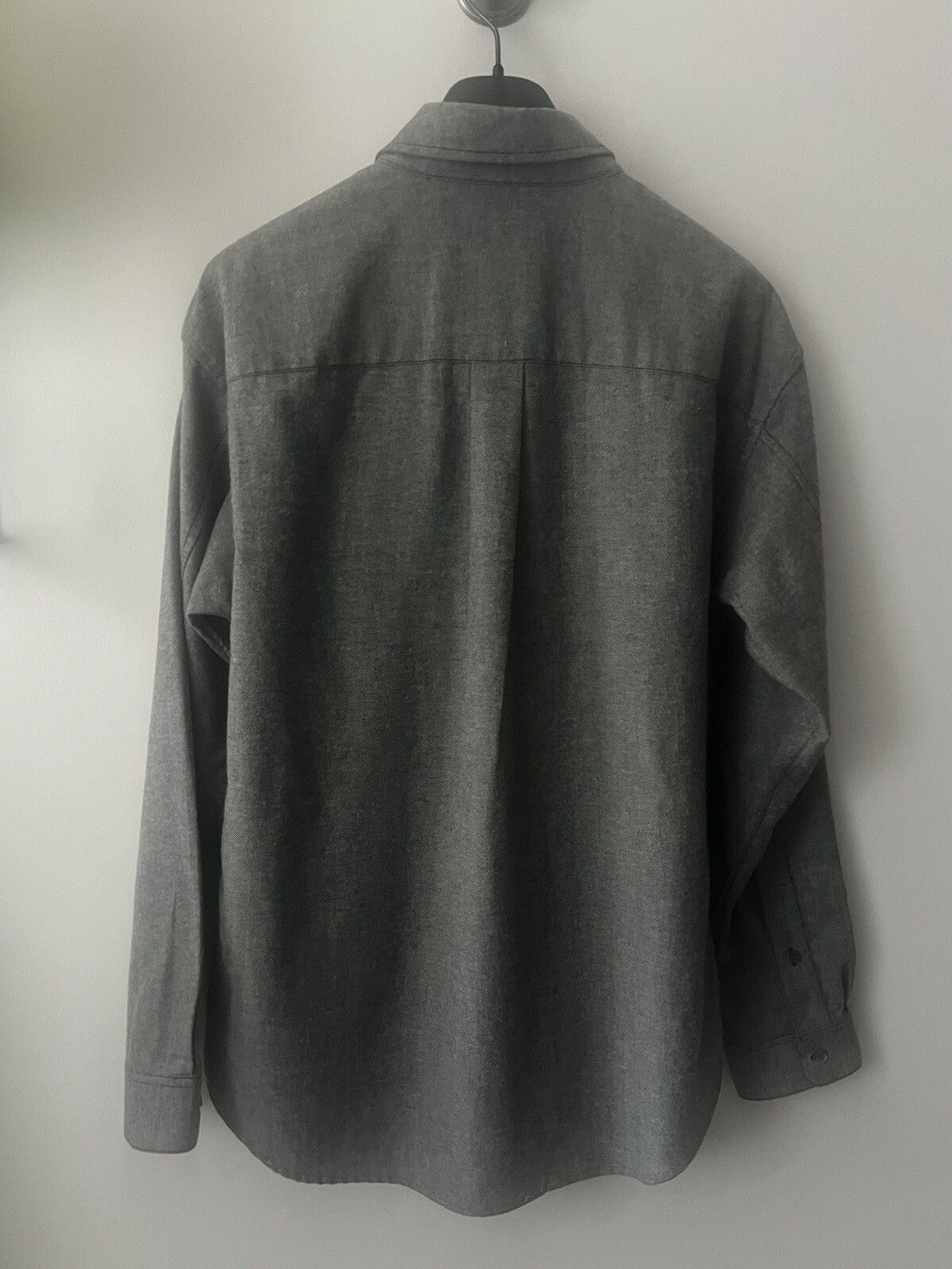 Alexander Wang 2016 Dollar Sign Embroidered Grey Shirt Size 48 NWT Size US M / EU 48-50 / 2 - 2 Thumbnail