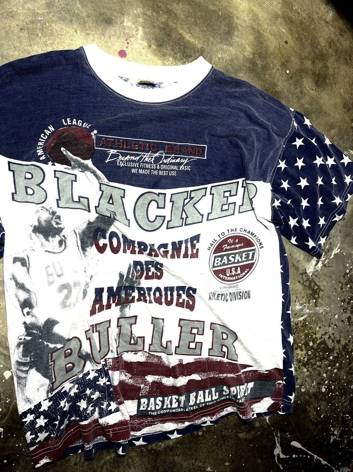 NBA × Vintage Vintage Over Print NBA BLACKER BULLER Size US L / EU 52-54 / 3 - 1 Thumbnail