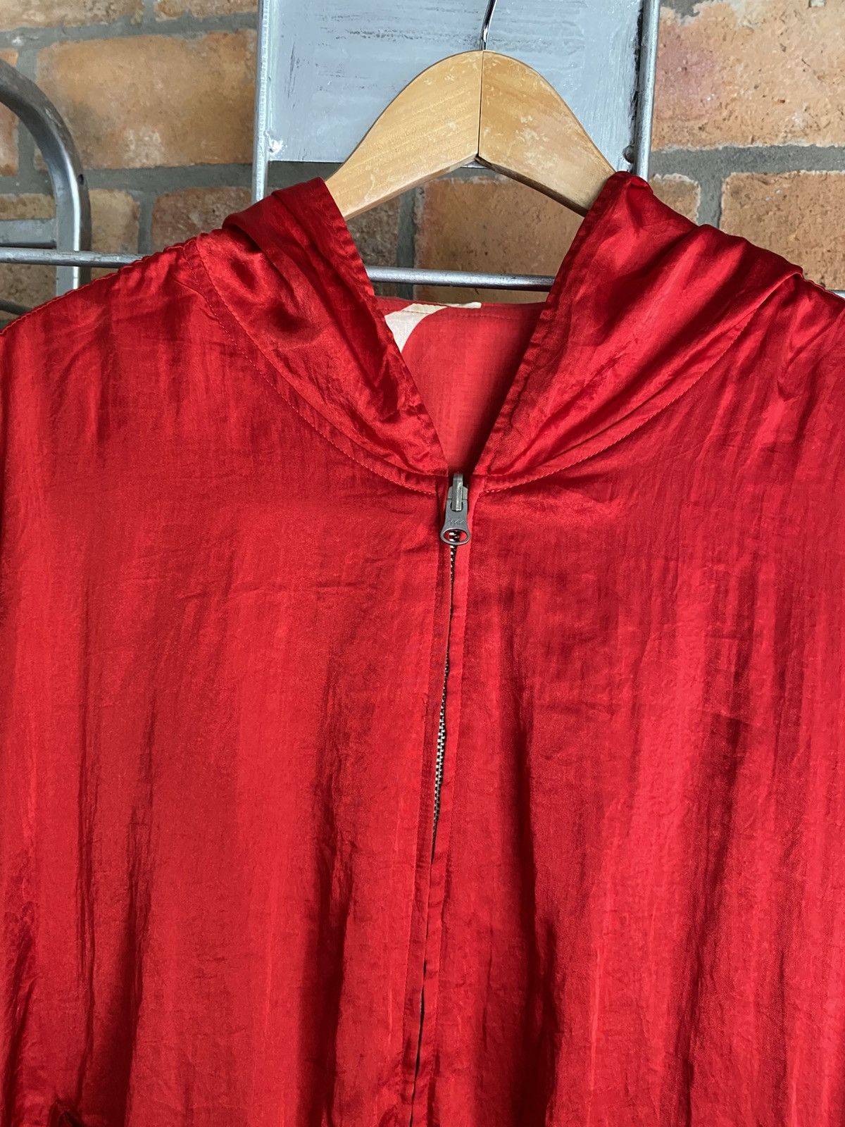 MICHIKO Red Reversible Hoodie Jacket