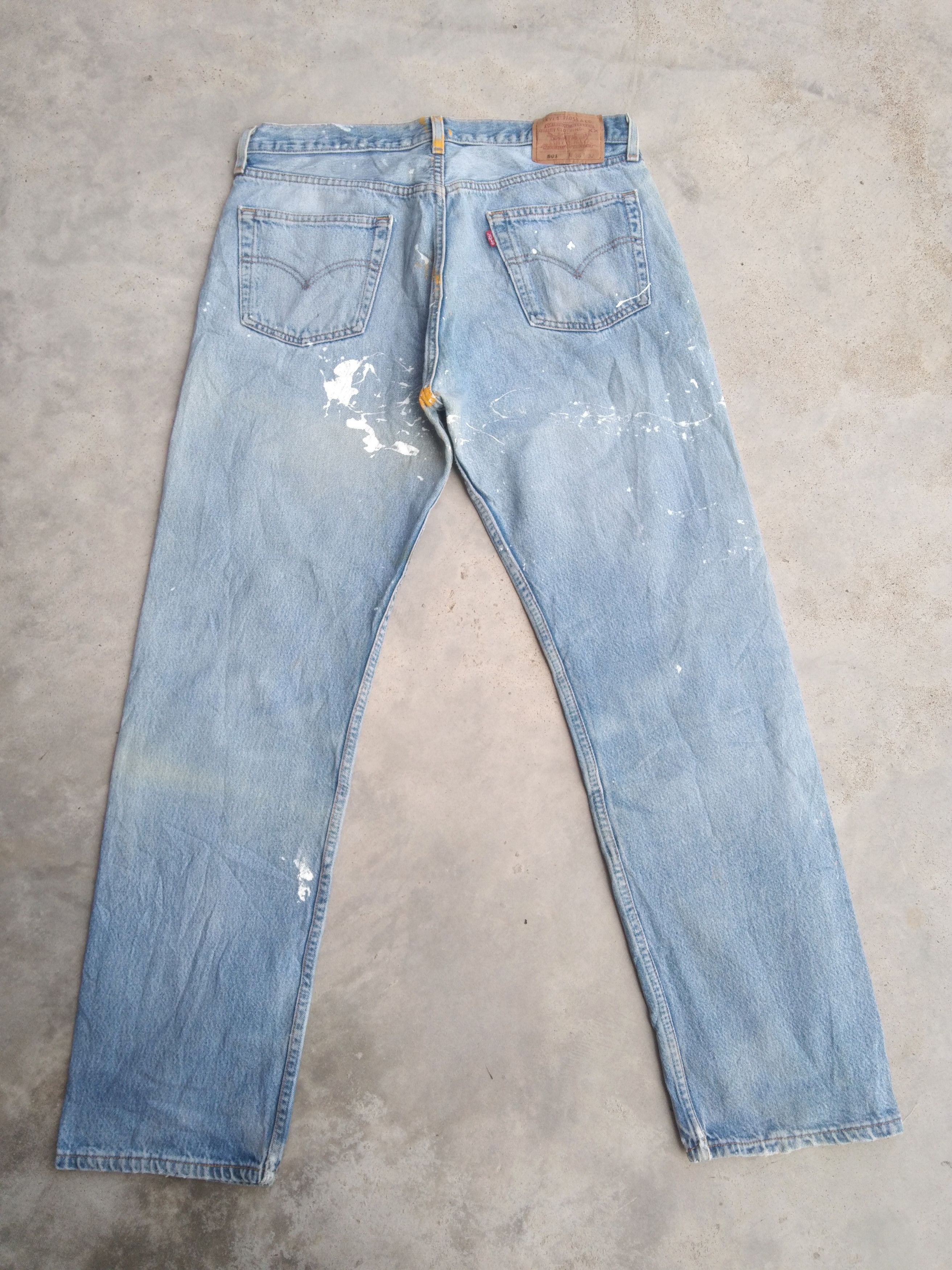 Levi's Vintage Levi's 501 Made In USA Painter Distressed Jeans Size US 34 / EU 50 - 2 Thumbnail