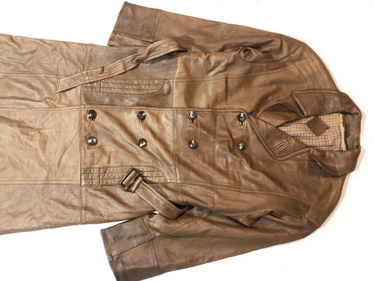 Vintage Vintage Coat Leather Jacket Vintage Brown Size US S / EU 44-46 / 1 - 3 Thumbnail