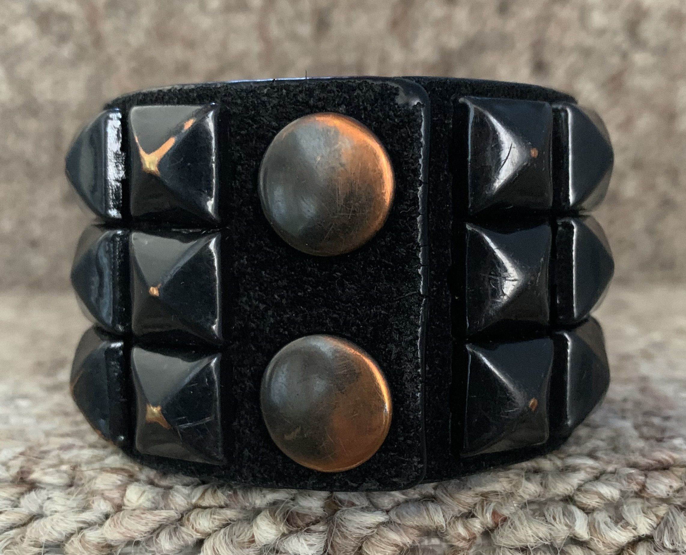 Number (N)ine FW04 Number (N)ine Studded Leather Bracelet Size ONE SIZE - 5 Thumbnail