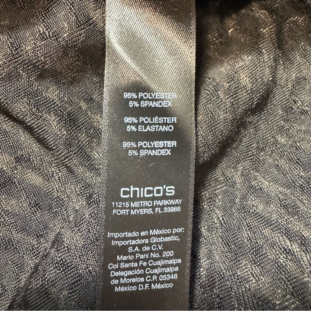 Chicos Chico's Travelers Asymmetrical 3/4 Sleeve Tunic Top Size 2 Size L / US 10 / IT 46 - 8 Thumbnail