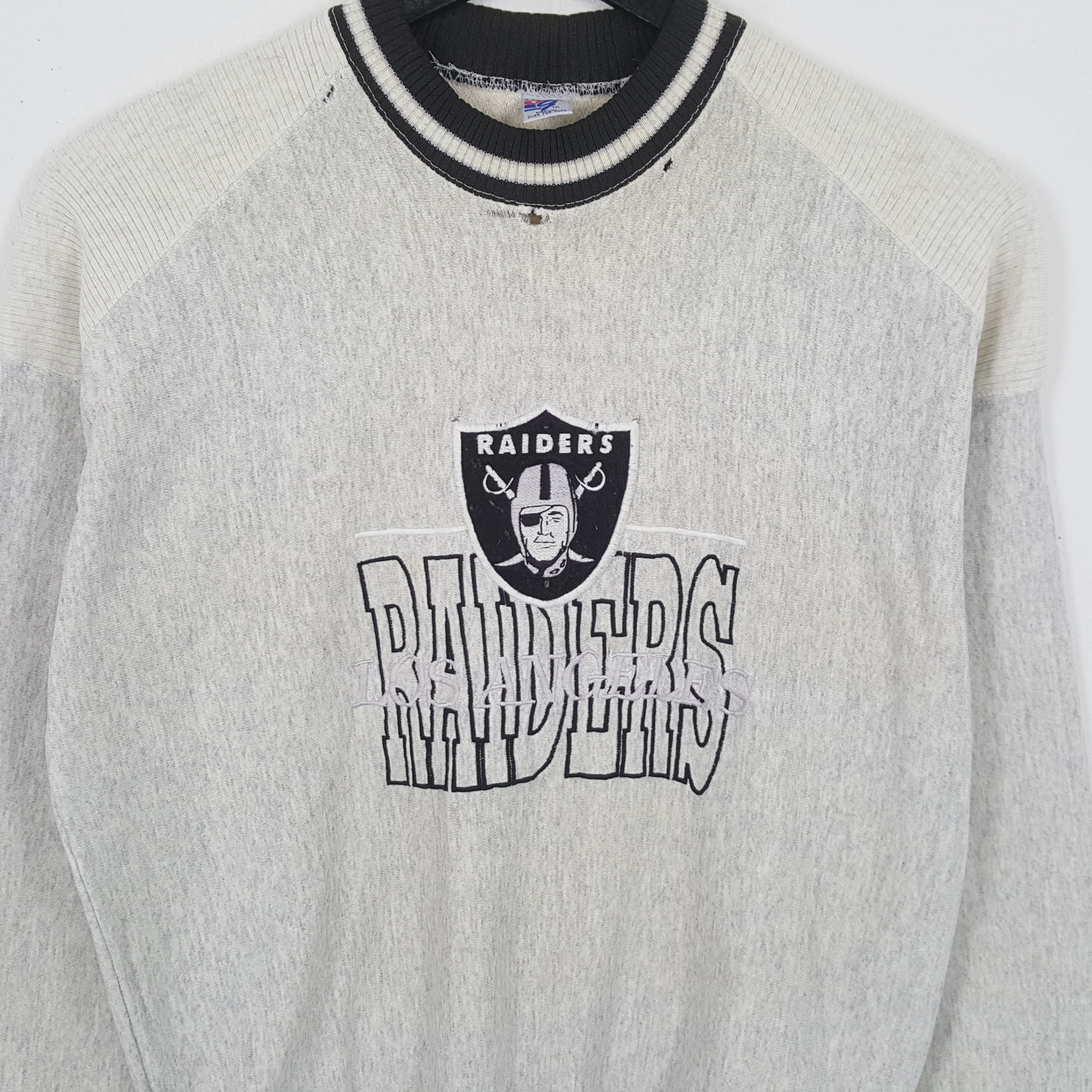 NFL × Vintage RAIDERS Center Logo Design Vintage Sweatshirt Size US M / EU 48-50 / 2 - 2 Thumbnail