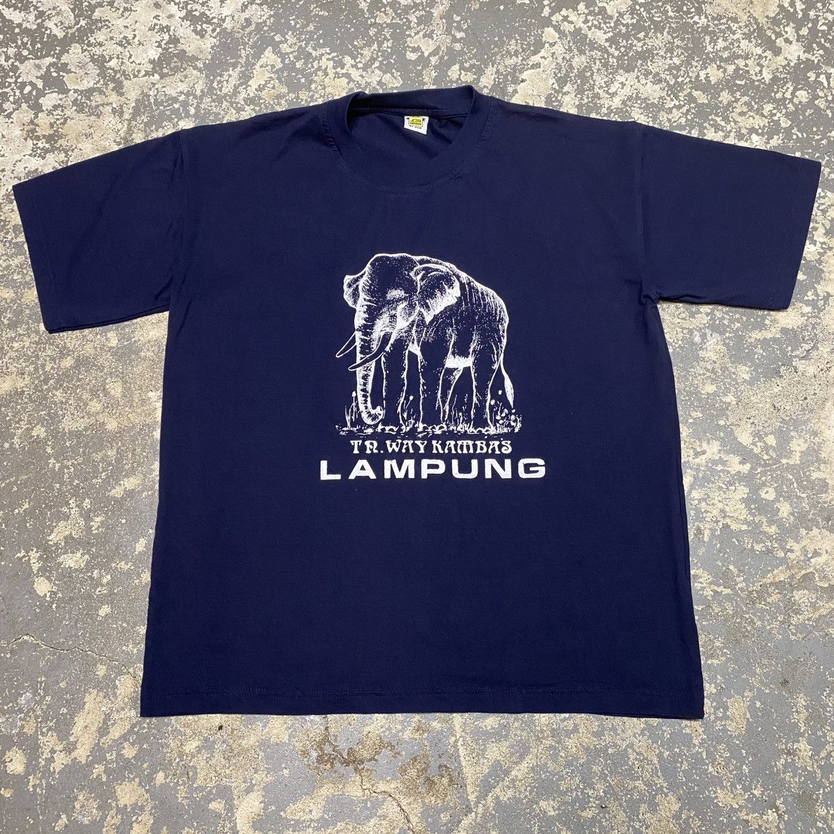 Other Vintage Elephant Lampung Graphic Navy Tshirt Size US M / EU 48-50 / 2 - 1 Thumbnail