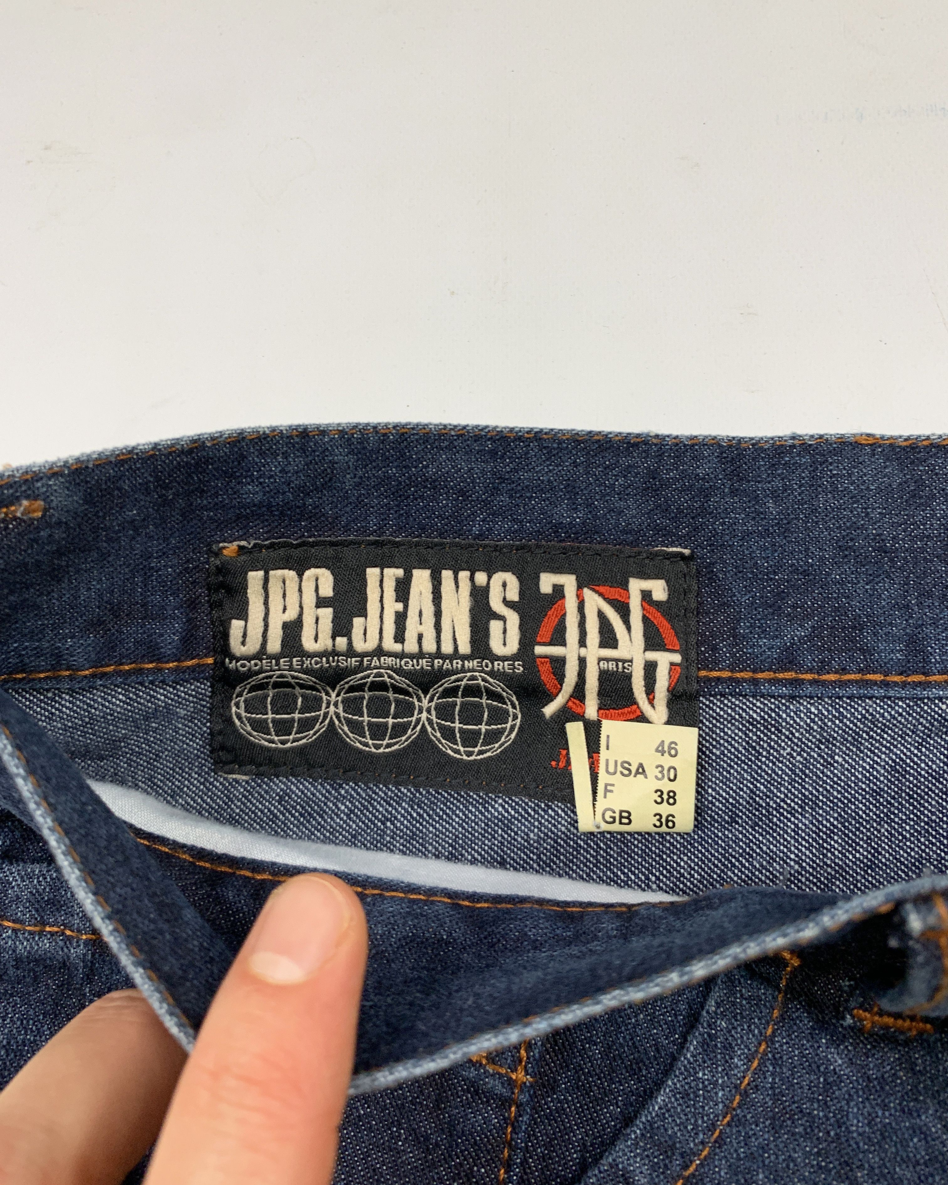 Jean Paul Gaultier 90s Embellished Flared Rave Jeans Size 30" / US 8 / IT 44 - 8 Thumbnail