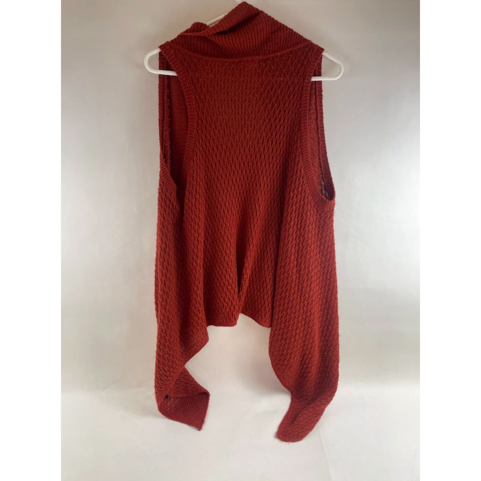 Vintage Maurices Sweater Vest Women’s Size Large Burnt Orange Casual Vest Modern Regular Orange 90s? Size L / US 10 / IT 46 - 2 Thumbnail