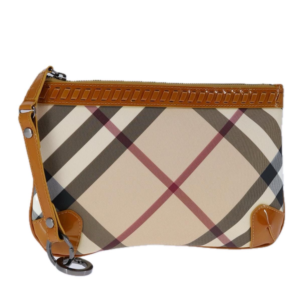 Burberry Nova Check Beige Canvas Clutch Bag (Pre-Owned) Size ONE SIZE - 1 Thumbnail