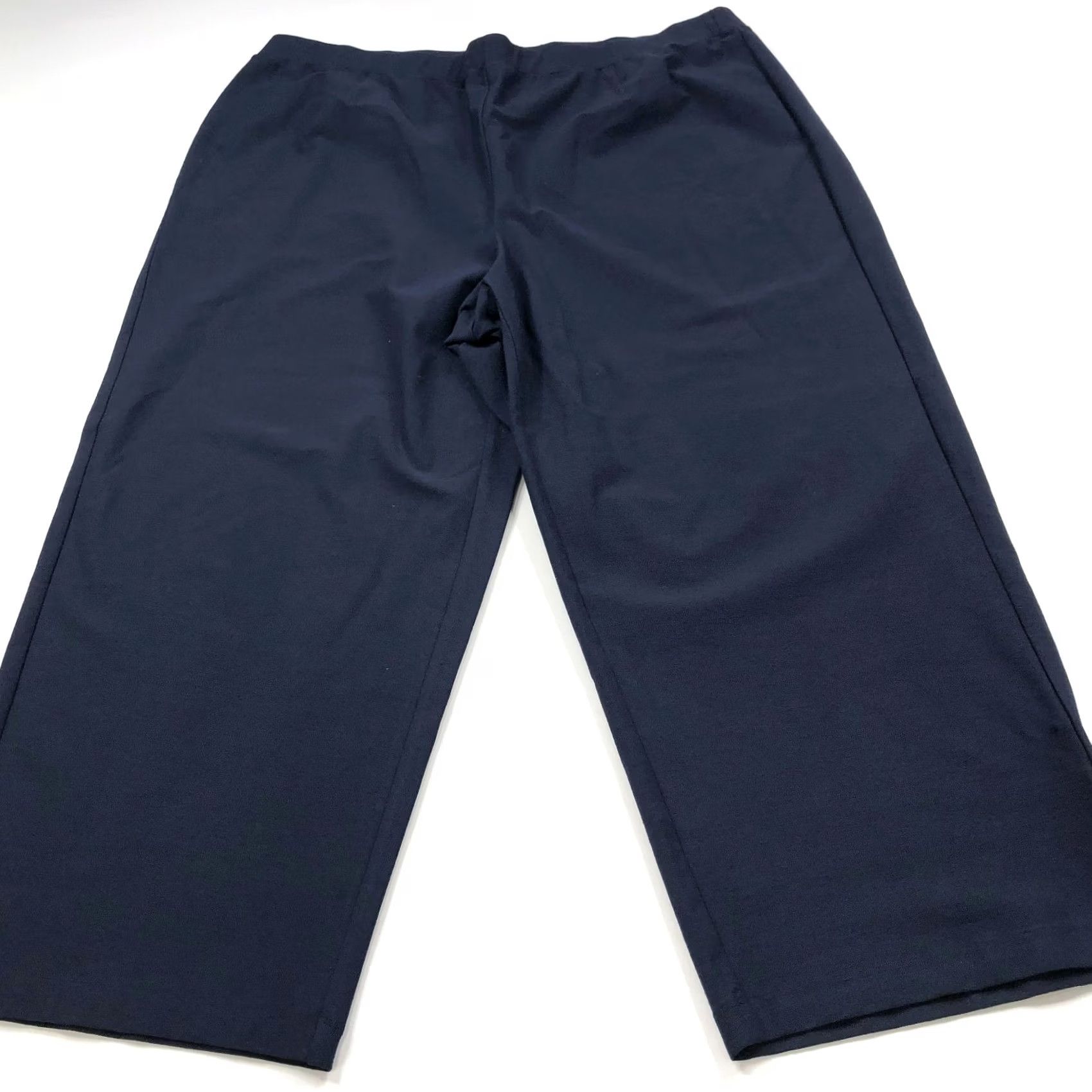 Eileen Fisher Eileen Fisher Crepe Pull On Plus 2X High Rise Viscose Pants Blue Size 40" / US 18 - 2 Thumbnail